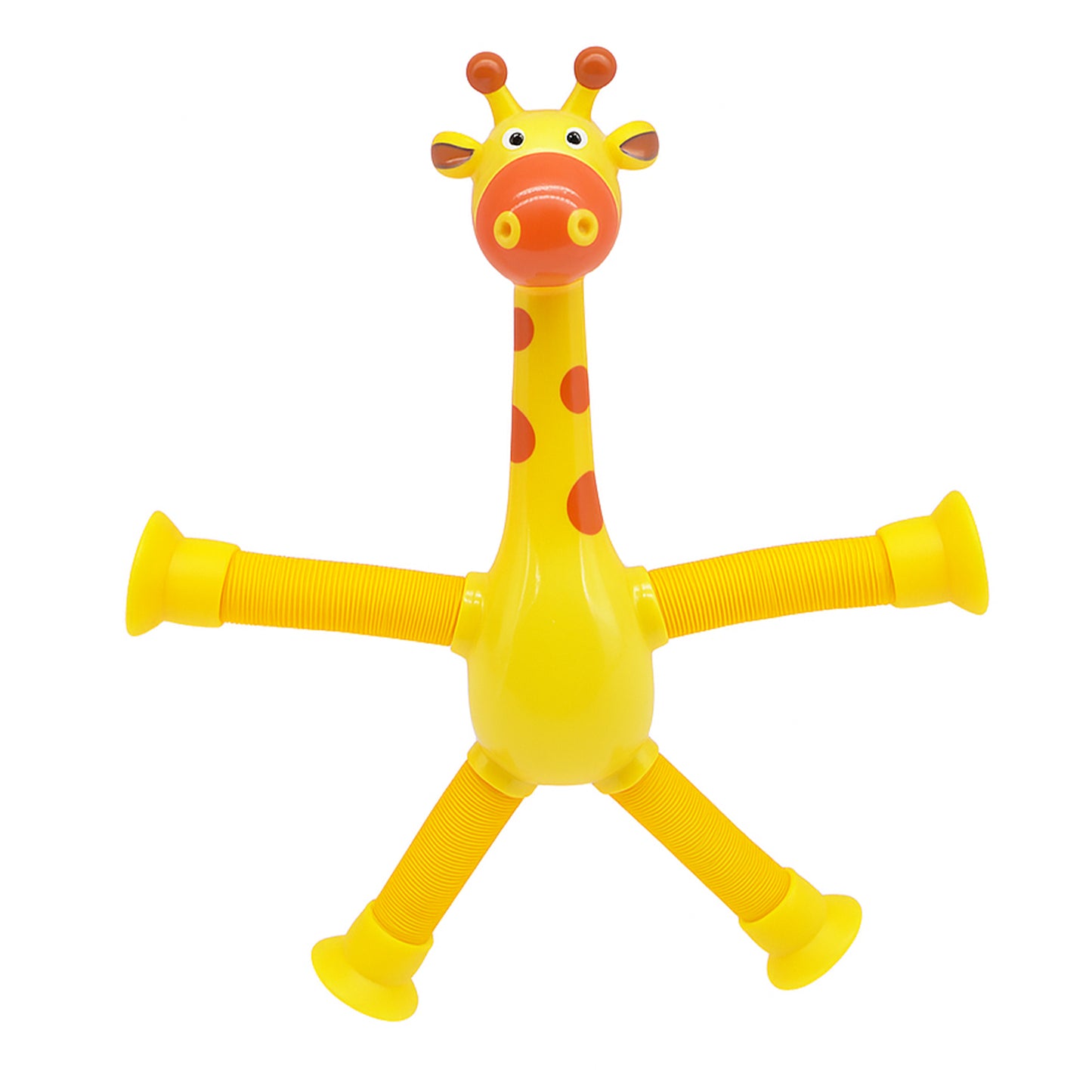 ToyBharat Telescopic Suction Cup Giraffe Toy Shape Changing Pop Fidget Tube Sensory Toys for Girls Boys | Multicolour | Travel Toys | Birthday Gift for kids | Interactive Toys| Pcs. 2