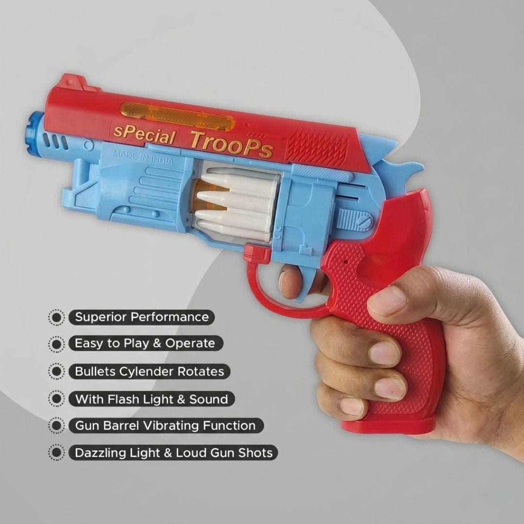 ToyBharat Smoke Gun Toys for Kids| (MultiColor) Smoke Gun| Smoke Toy Gun for Boys, Girls, Teen, Adults | Birthday Gift - Made in India