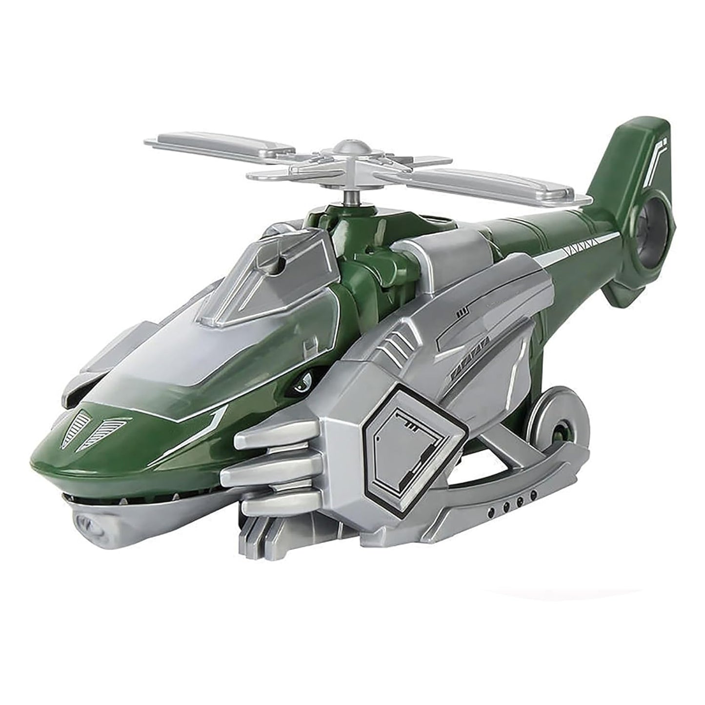 ToyBharat 2-in-1 Deformer Plane transforms from helicopter to dinosaur with lights, music, and smoke spray. Bump N Go motion adds fun, making it a perfect gift toy for toddlers and babies aged 0–3 years.