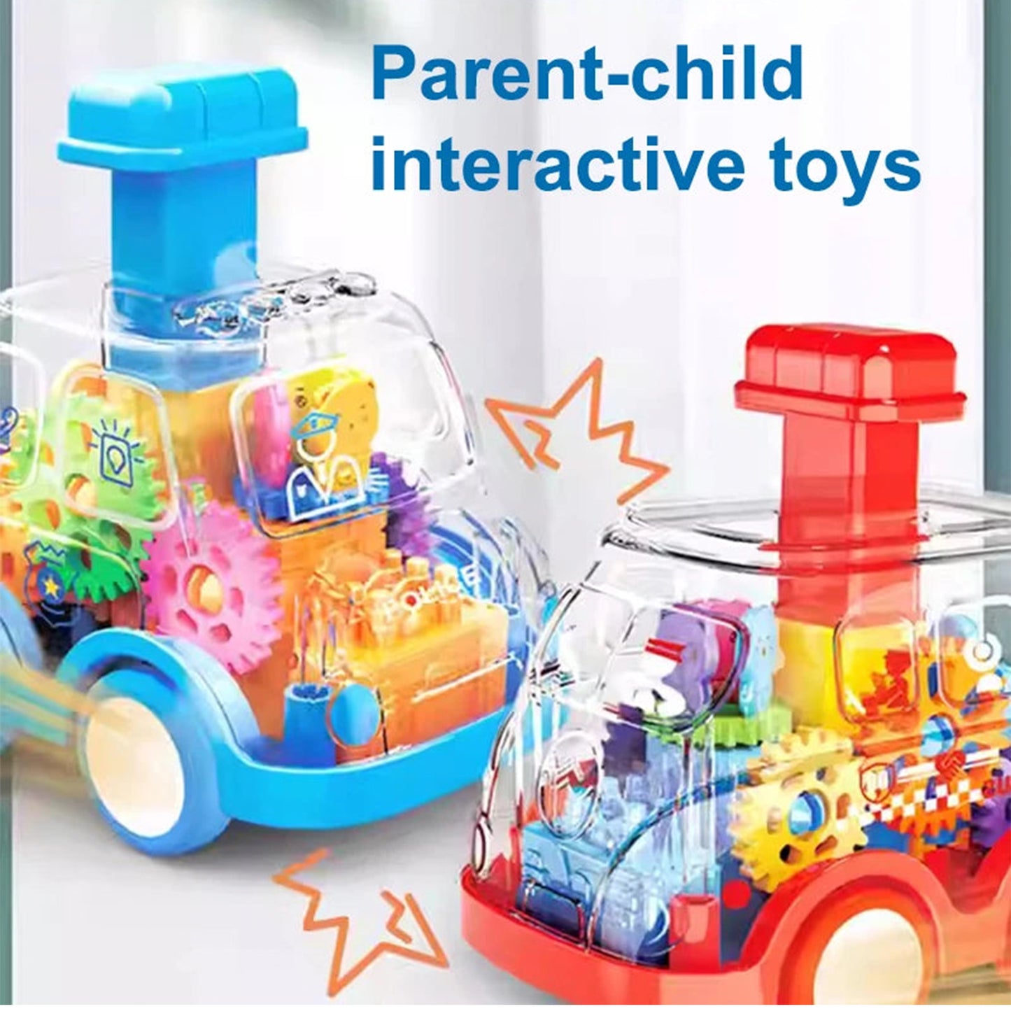 ToyBharat Press n Go Gear Bus Toys for Kids 1 Pcs .Toys| Doll & Play Set |Set of 1|