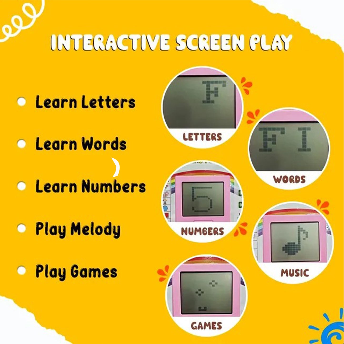 Toybharat Techno Tutor |Multicolour | Learning Toys | Birthday Gift for Boy and Girl Baby | Interactive Toys