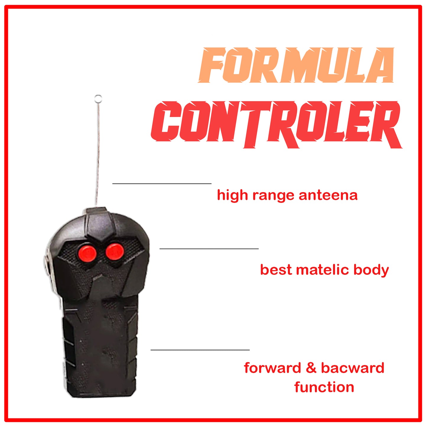Toybharat RC Formula Car Remote Control Car |Electronic Toys | Kids Toy Gift