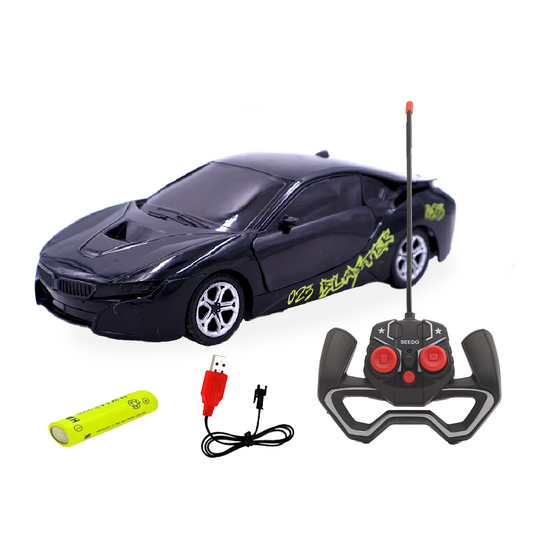 ToyBharat RC 3D Light Remote Control Car | Electronic Toy | Stylish and fun car with flashing lights | Perfect interactive gift for kids