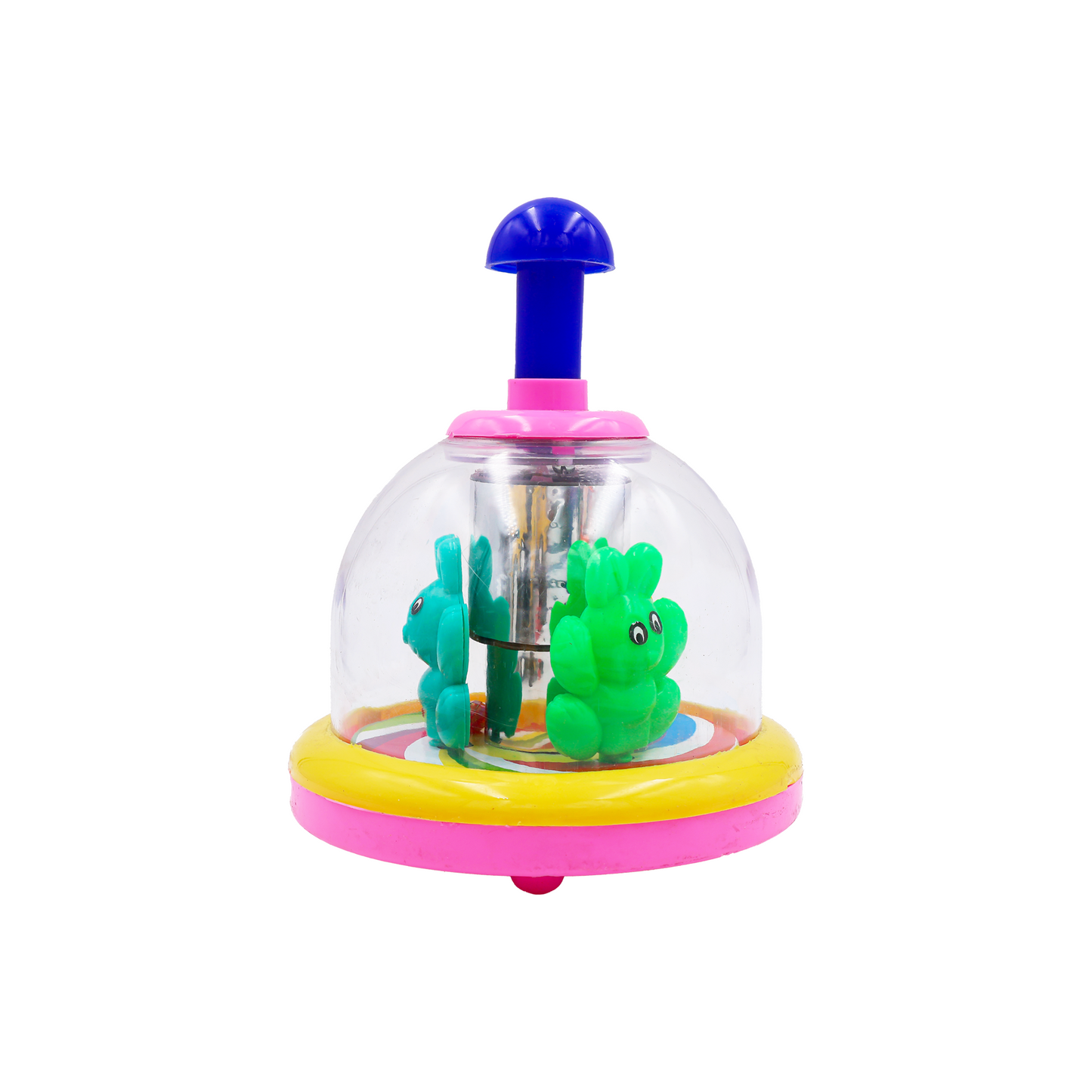 Toybharat Push N Spin Rabbit | Multicolour | Interactive Toys | Birthday Gift for Boy and Girl Baby
