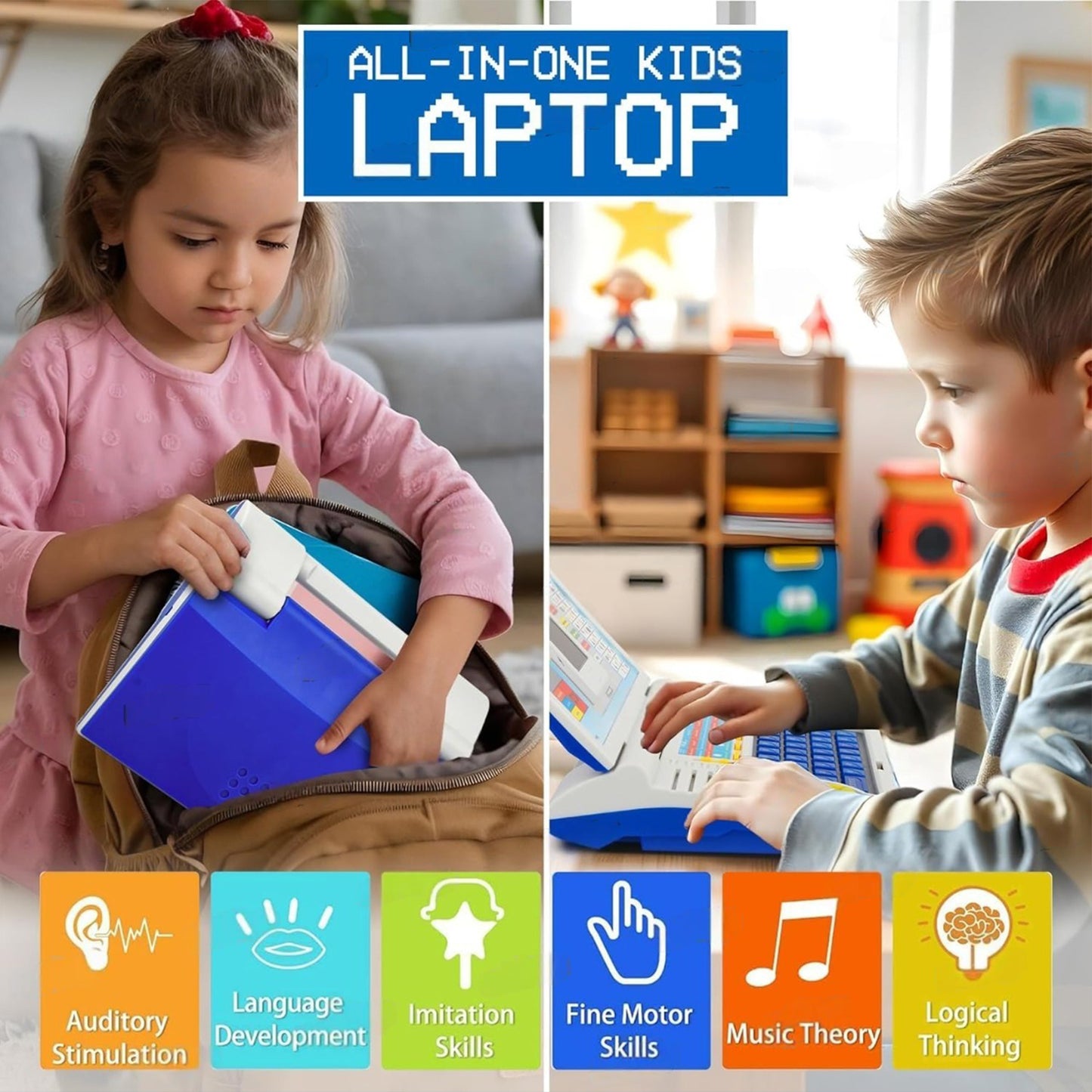 Toybharat Techno Tutor |Multicolour | Learning Toys | Birthday Gift for Boy and Girl Baby | Interactive Toys