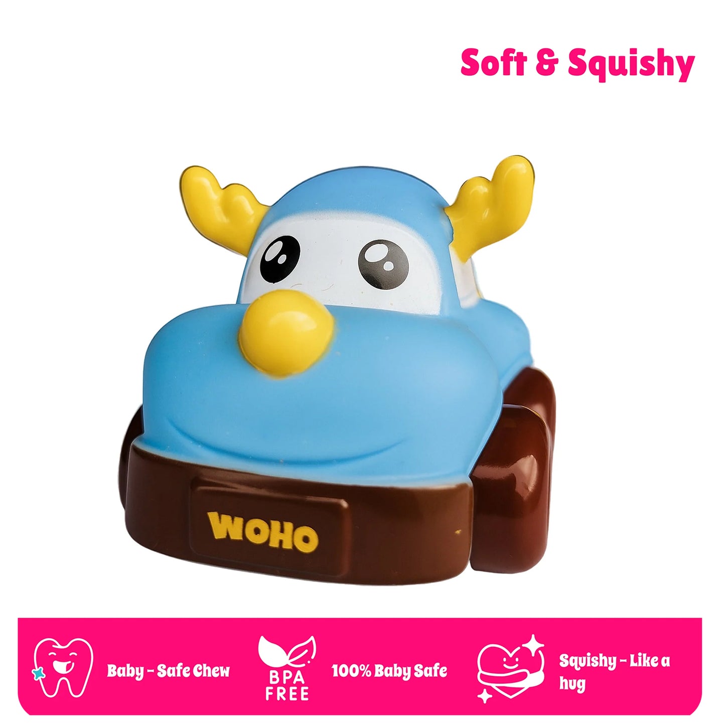 Toybharat Soft Cuddle Cruiser | Multicolour | Blocks & Stacking Toy | Birthday Gift for Boy and Girl Baby 12 Pcs.