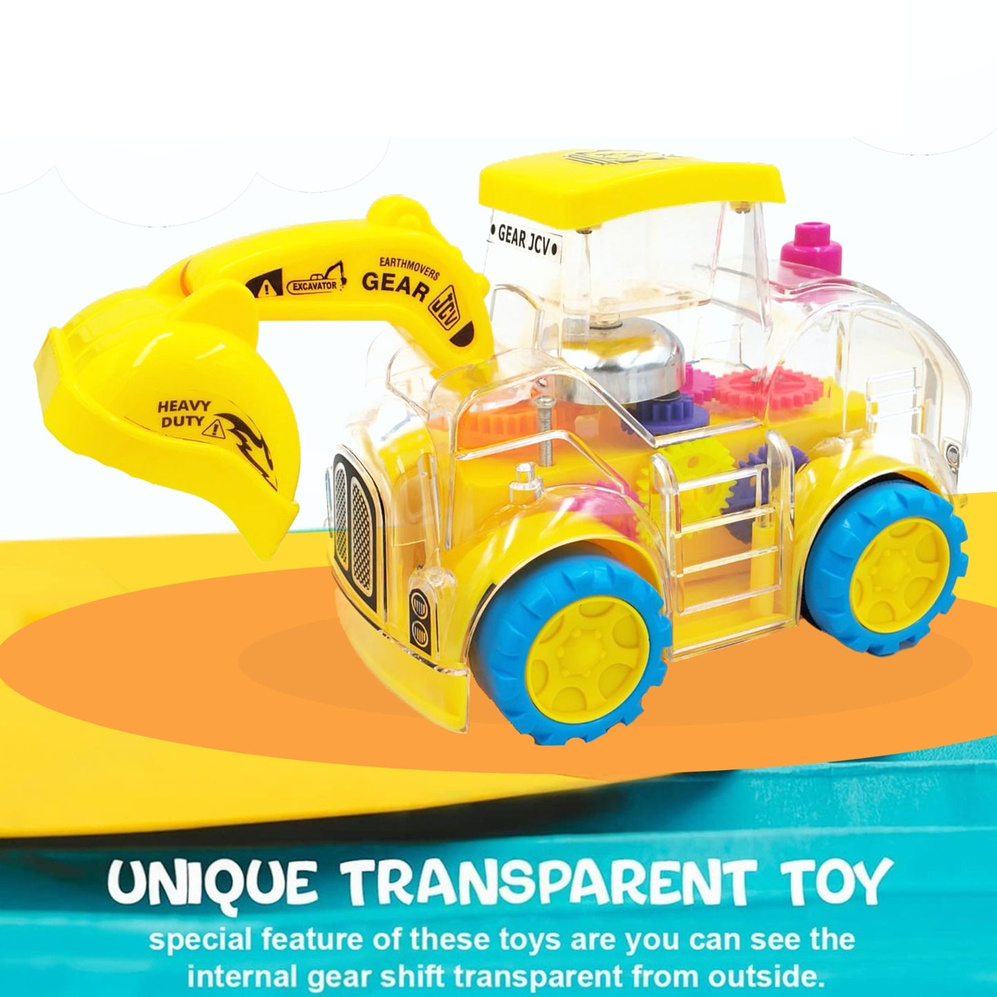 Toybharat Gear Jcv |Multicolour | Travel Toys | Birthday Gift for Boy and Girl Baby |Intractive Toys