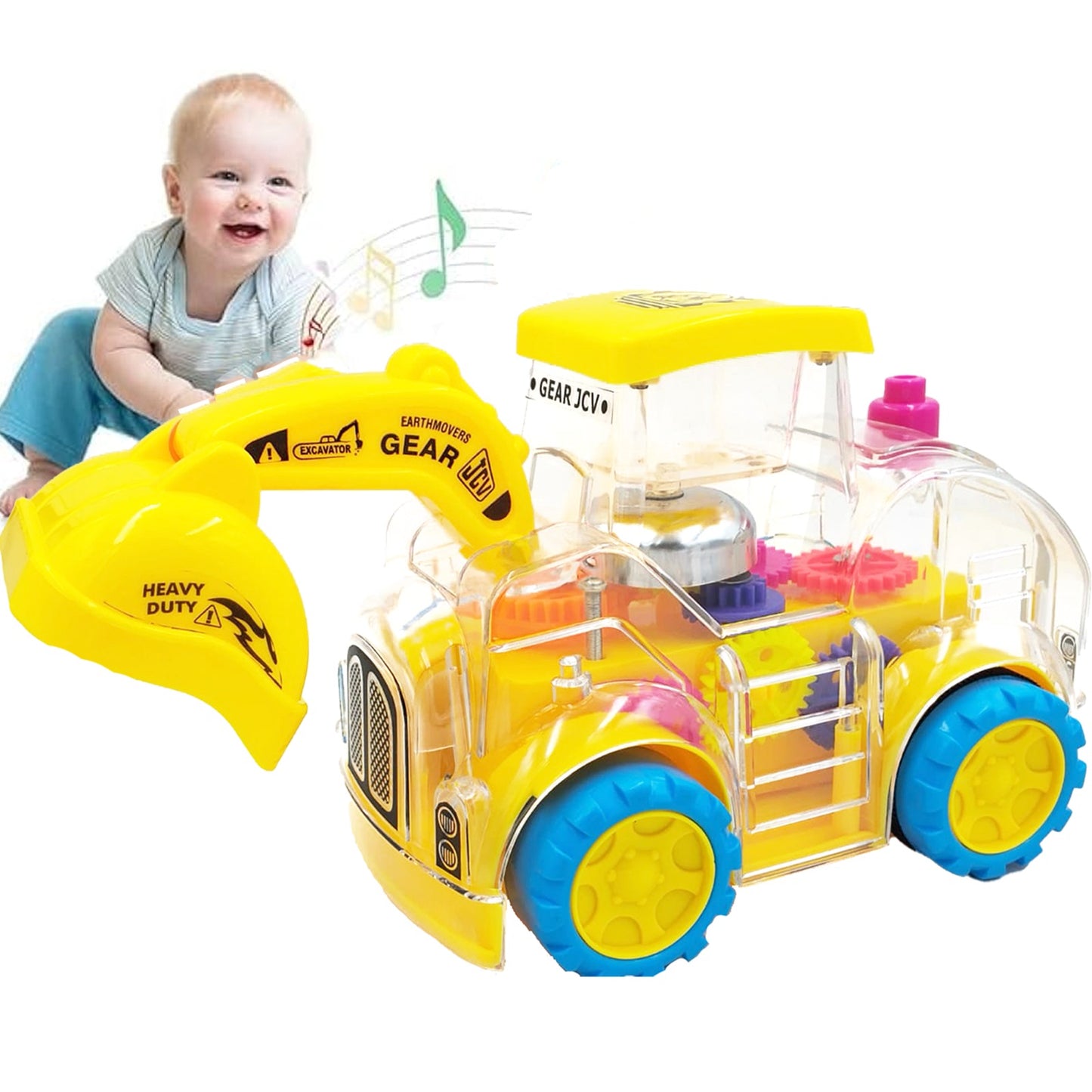 Toybharat Gear Jcv |Multicolour | Travel Toys | Birthday Gift for Boy and Girl Baby |Intractive Toys
