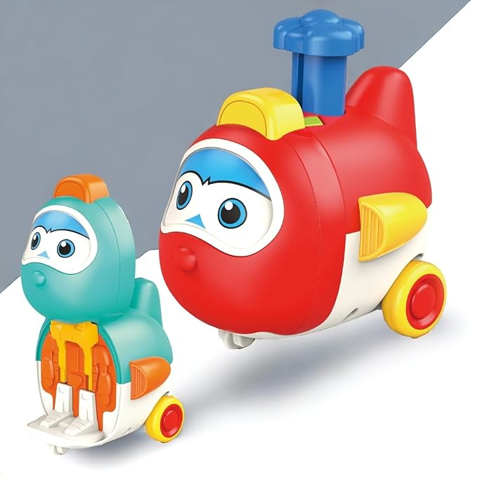 ToyBharat Push N Go Transformer in Multicolour with Realistic Design is an exciting Interactive Toy for Kids aged 1–6 Years. Safe, Non-Toxic, and ideal for Indoor and Outdoor Play—perfect as a Gift Toy.