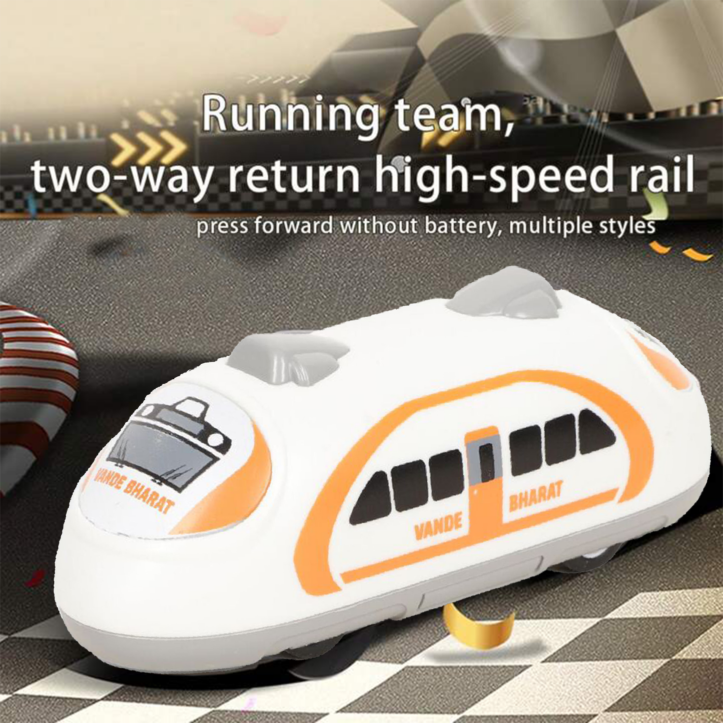 ToyBharat PullBack Vandebharat Train 1pcs | Multicolour | Travel Toys | Birthday Gift for kids |