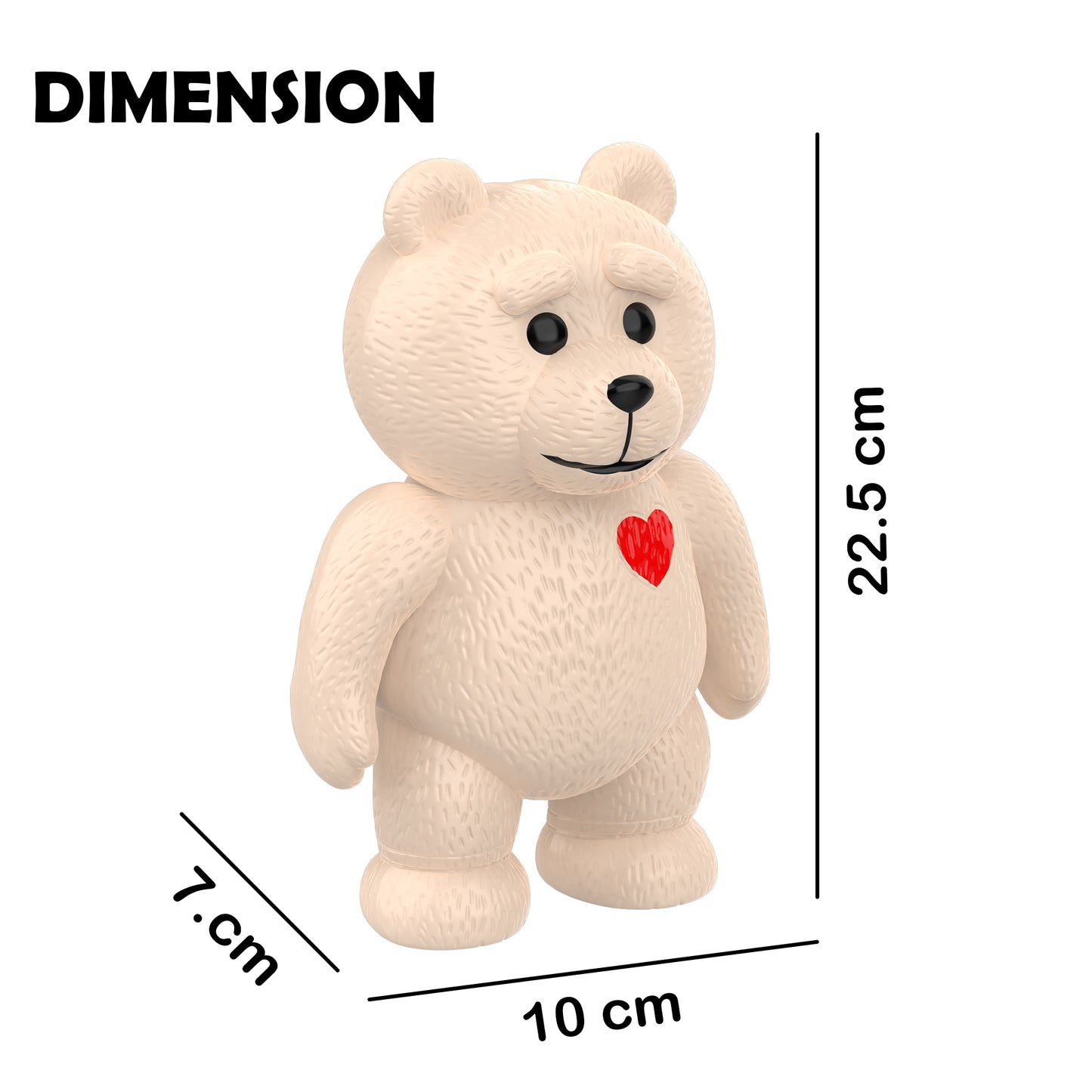 Toybharat Brainy Bear |Multicolour | Learning Toys | Birthday Gift for Boy and Girl Baby | Interactive Toys