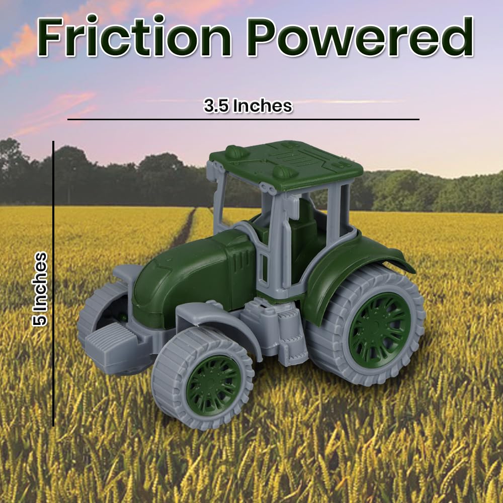 Toybharat Nissan Tractor |Multicolour |Friction Power Toys | Baby Gift