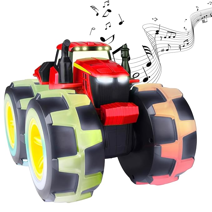 ToyBharat Light N Sound Big Farm Tractor | Electronics Big Farm Tractor | Musical & Light Toy | Multicolour | Birthday Gift for kids |