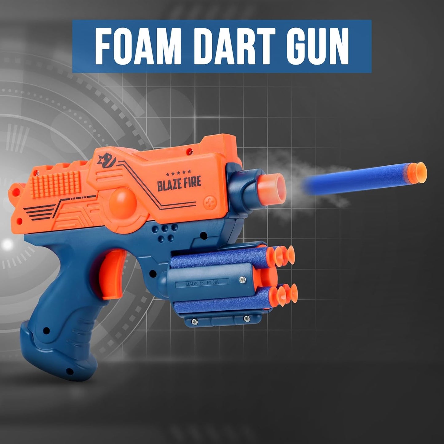 Toybharat Blaze Fire Gun | Multicolour | Gun Toys | Birthday Gift for Boy and Girl Baby | Interactive Toys