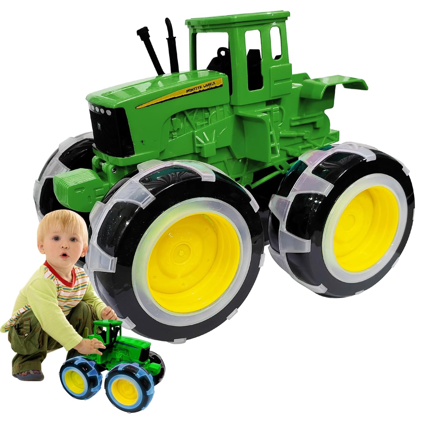 ToyBharat Lighting Small Farm Tractor | Electronics Small Farm Tractor | Lighting Toy | Multicolor | Birthday Gift for kids |