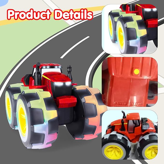 ToyBharat Light N Sound Big Farm Tractor | Electronics Big Farm Tractor | Musical & Light Toy | Multicolour | Birthday Gift for kids |