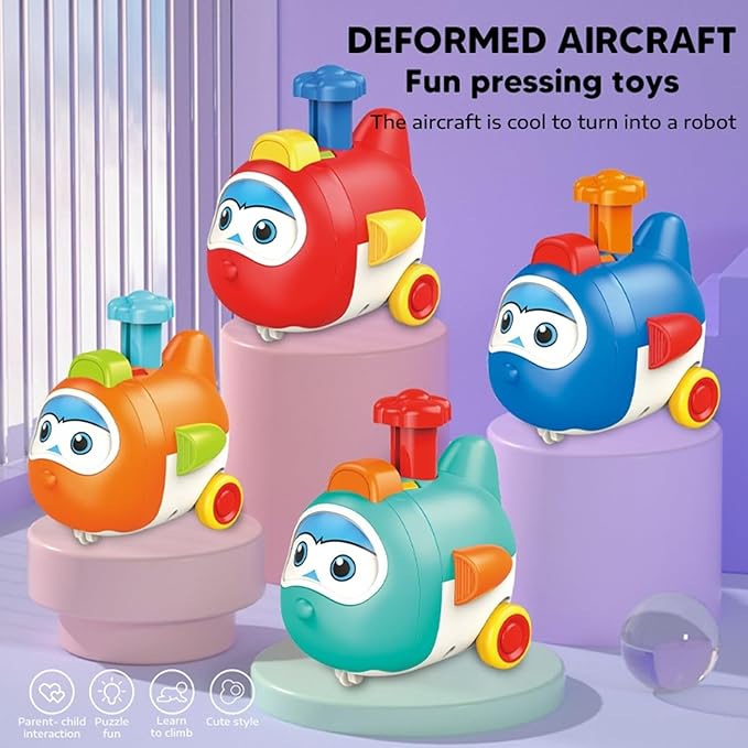 Toybharat Push N Go Transformer | Multicolour | Gift Toys | Birthday Gift for Boy and Girl Baby
