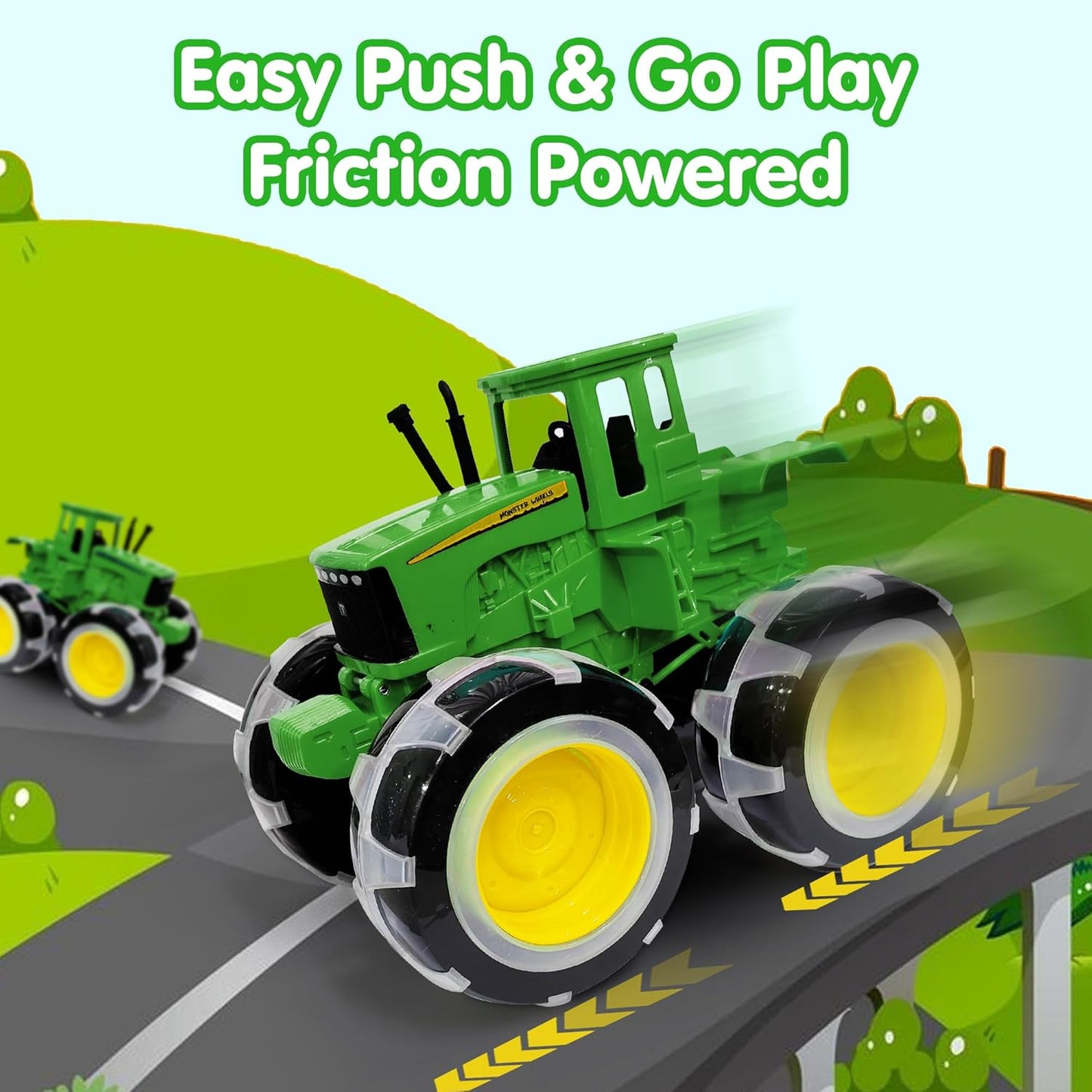 ToyBharat Lighting Small Farm Tractor | Electronics Small Farm Tractor | Lighting Toy | Multicolor | Birthday Gift for kids |