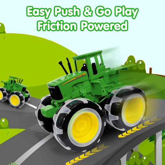 ToyBharat Lighting Small Farm Tractor | Electronics Small Farm Tractor |  Lighting  Toy | Multicolor | Birthday Gift for kids |