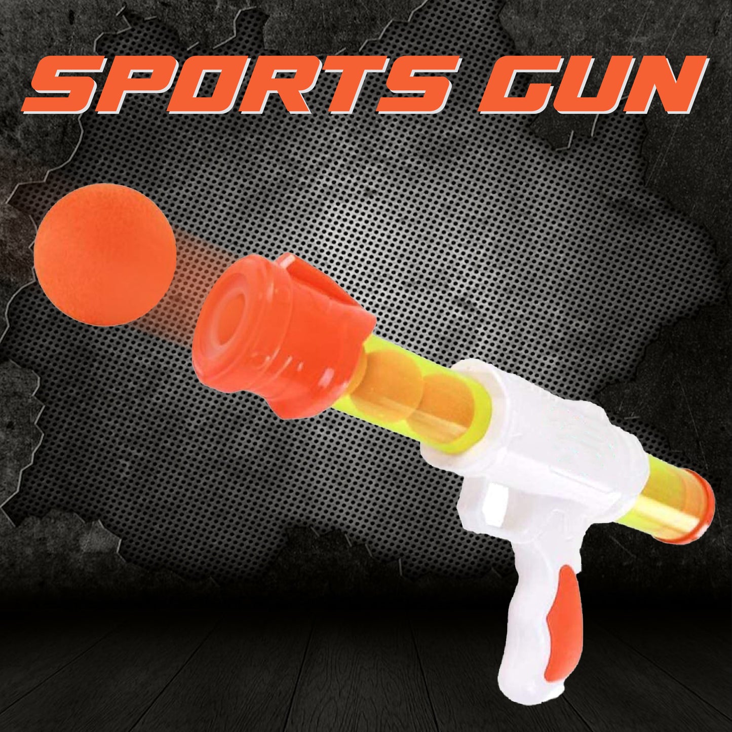 Toybharat Sports Ball Gun Toy | Multicolour | Gun Toys | Birthday Gift for Boy | Interactive Toys