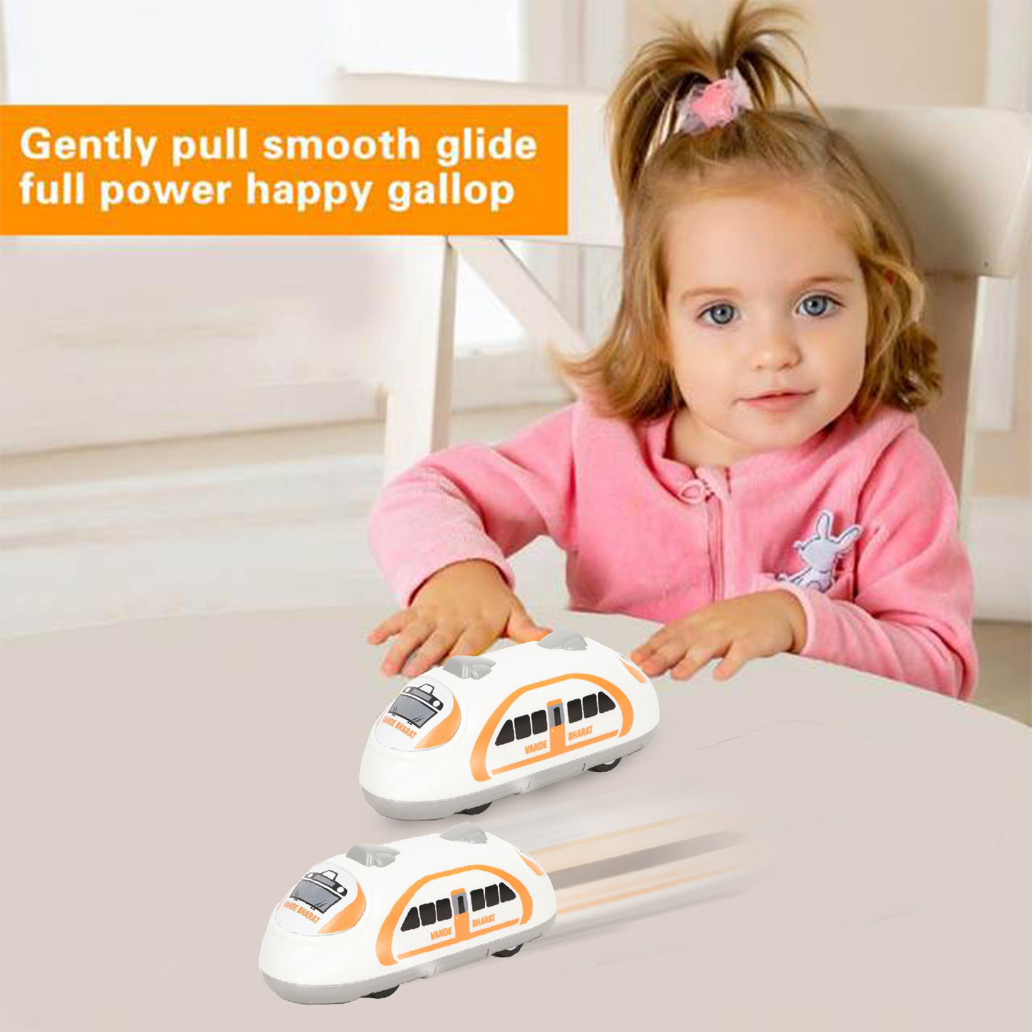 ToyBharat PullBack Vandebharat Train 1pcs | Multicolour | Travel Toys | Birthday Gift for kids |