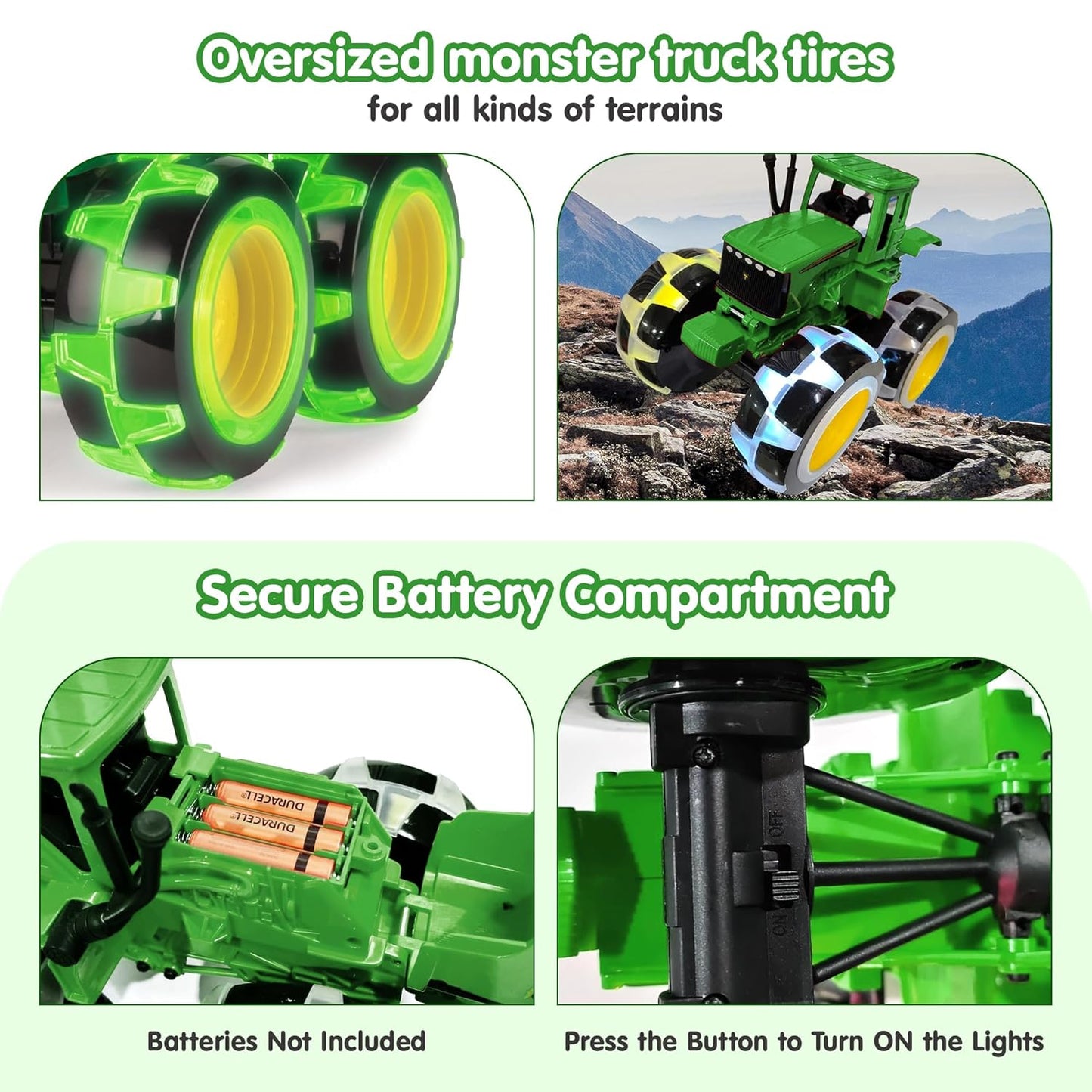 ToyBharat Lighting Small Farm Tractor | Electronics Small Farm Tractor | Lighting Toy | Multicolor | Birthday Gift for kids |