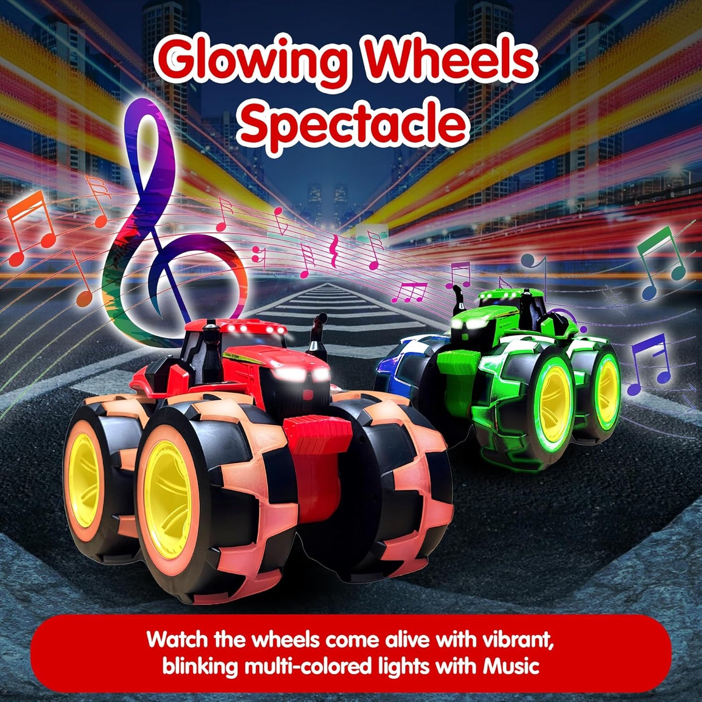 ToyBharat Light N Sound Big Farm Tractor | Electronics Big Farm Tractor | Musical & Light Toy | Multicolour | Birthday Gift for kids |