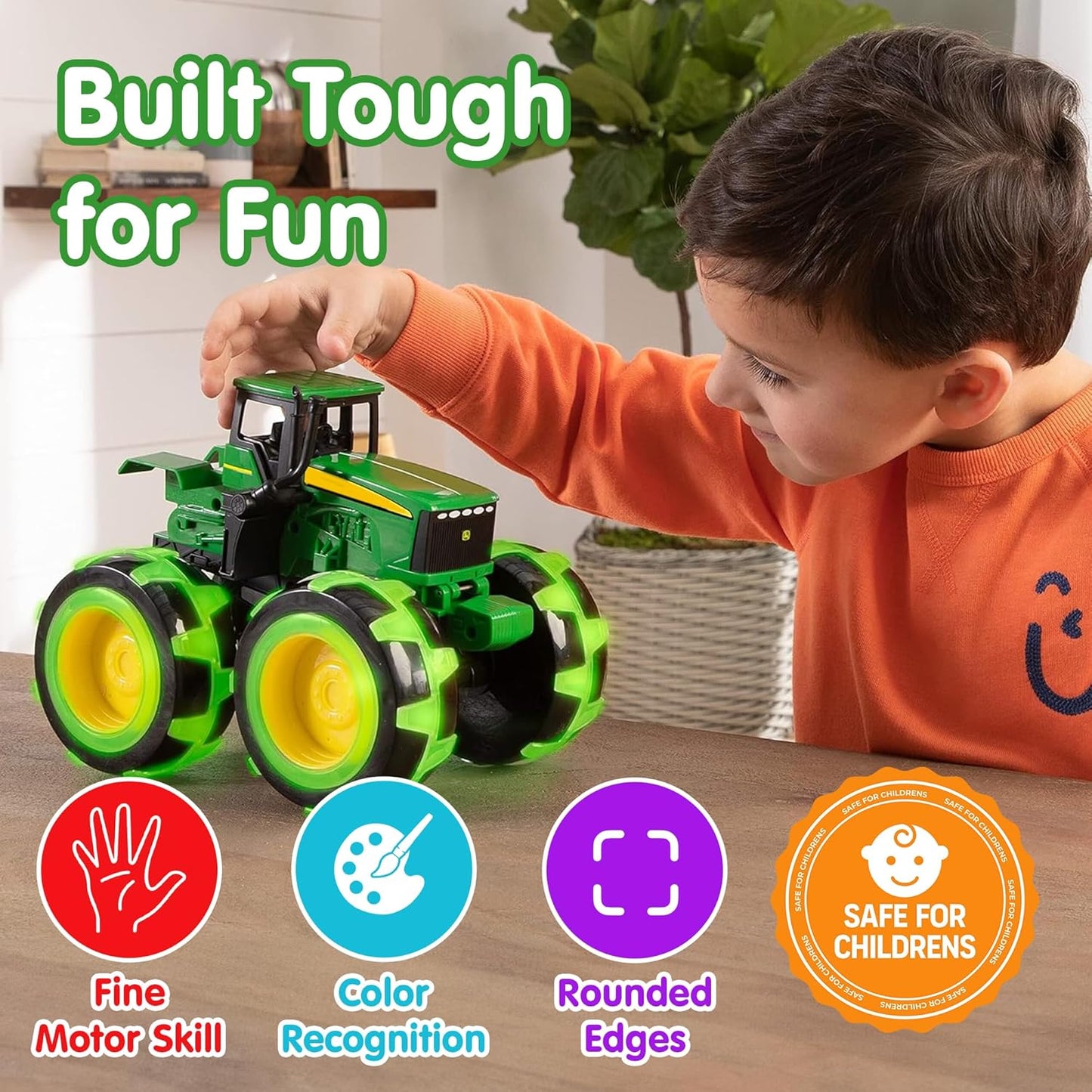 ToyBharat Lighting Small Farm Tractor | Electronics Small Farm Tractor | Lighting Toy | Multicolor | Birthday Gift for kids |