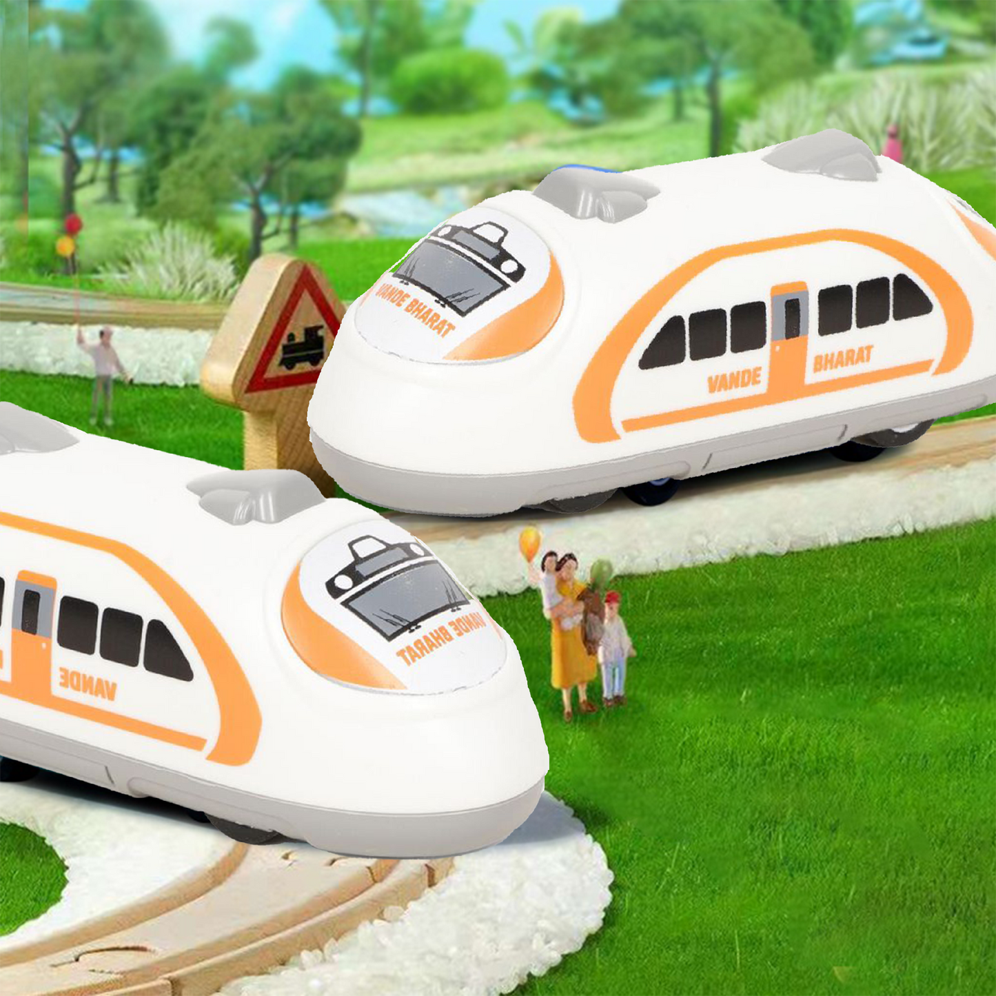 ToyBharat PullBack Vandebharat Train 1pcs | Multicolour | Travel Toys | Birthday Gift for kids |