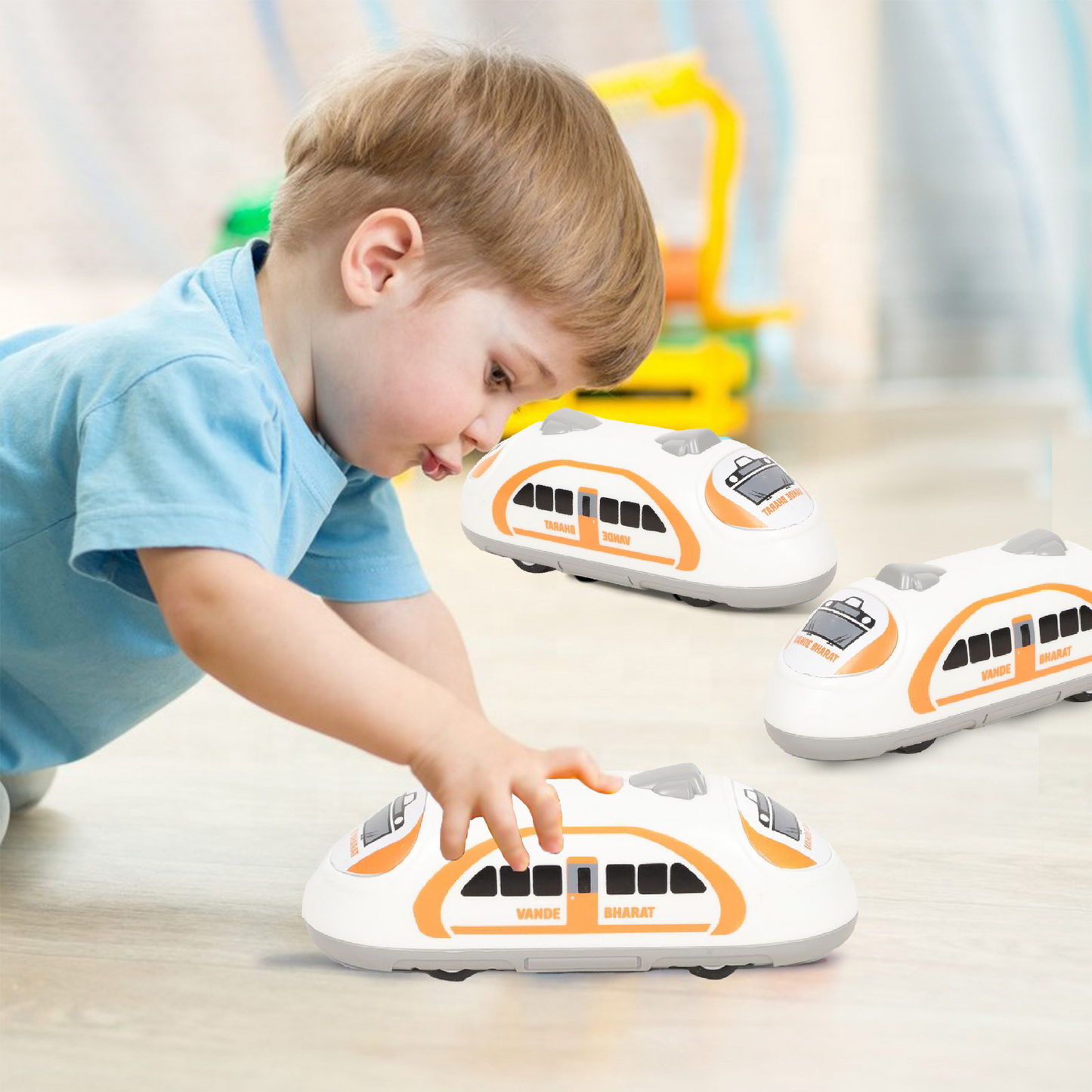 ToyBharat PullBack Vandebharat Train 1pcs | Multicolour | Travel Toys | Birthday Gift for kids |