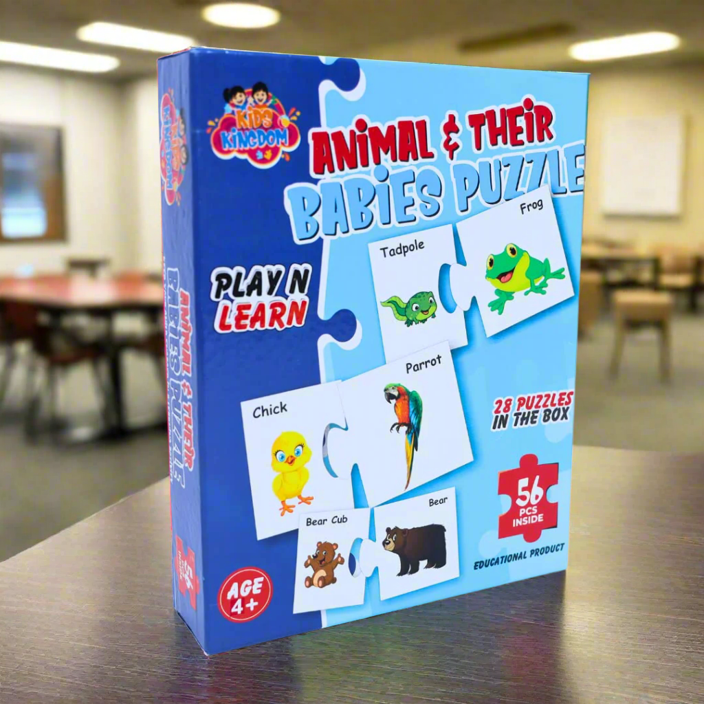 Animal & Their Babies Puzzles For Unisex Kids