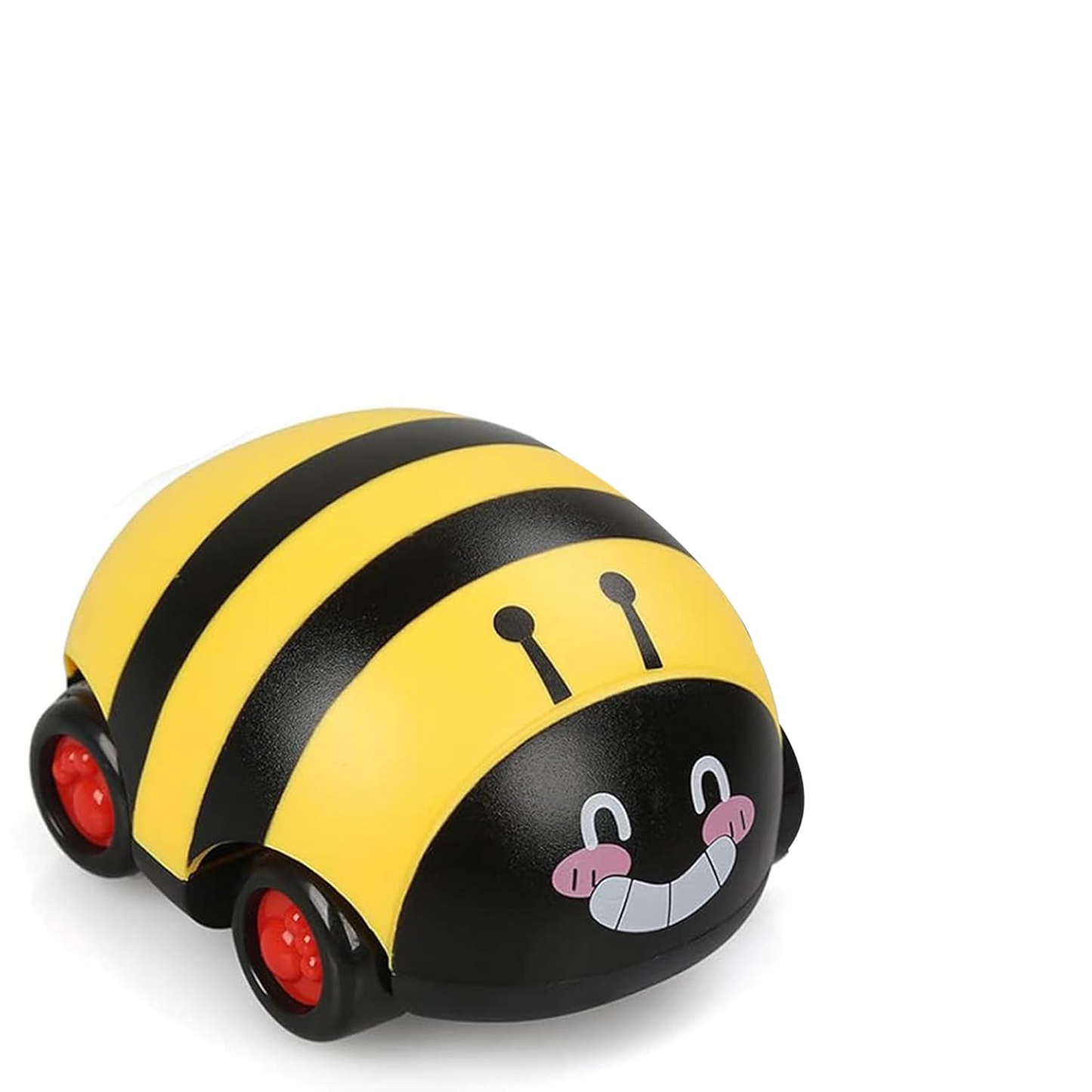 ToyBharat Pull Back Beetle Car Toys with Cute Design - Friction Powered Vehicle Playset Push & Go Toys for 1+ Years Old Boys & Girls, Gifts for Kids