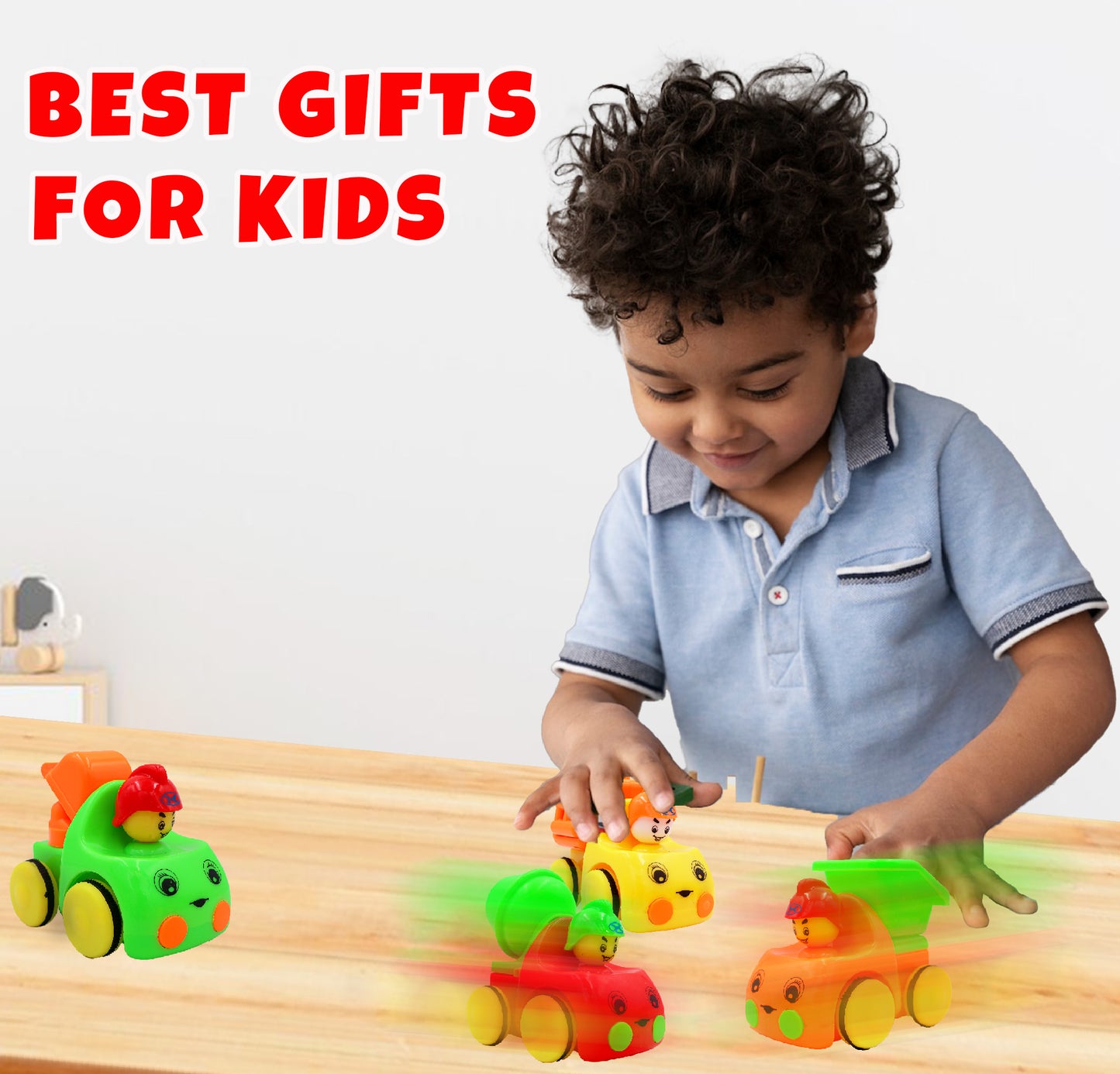 ToyBharat Builder Series Pullback Car |Multicolour | Travel Toys |Intractive Toys