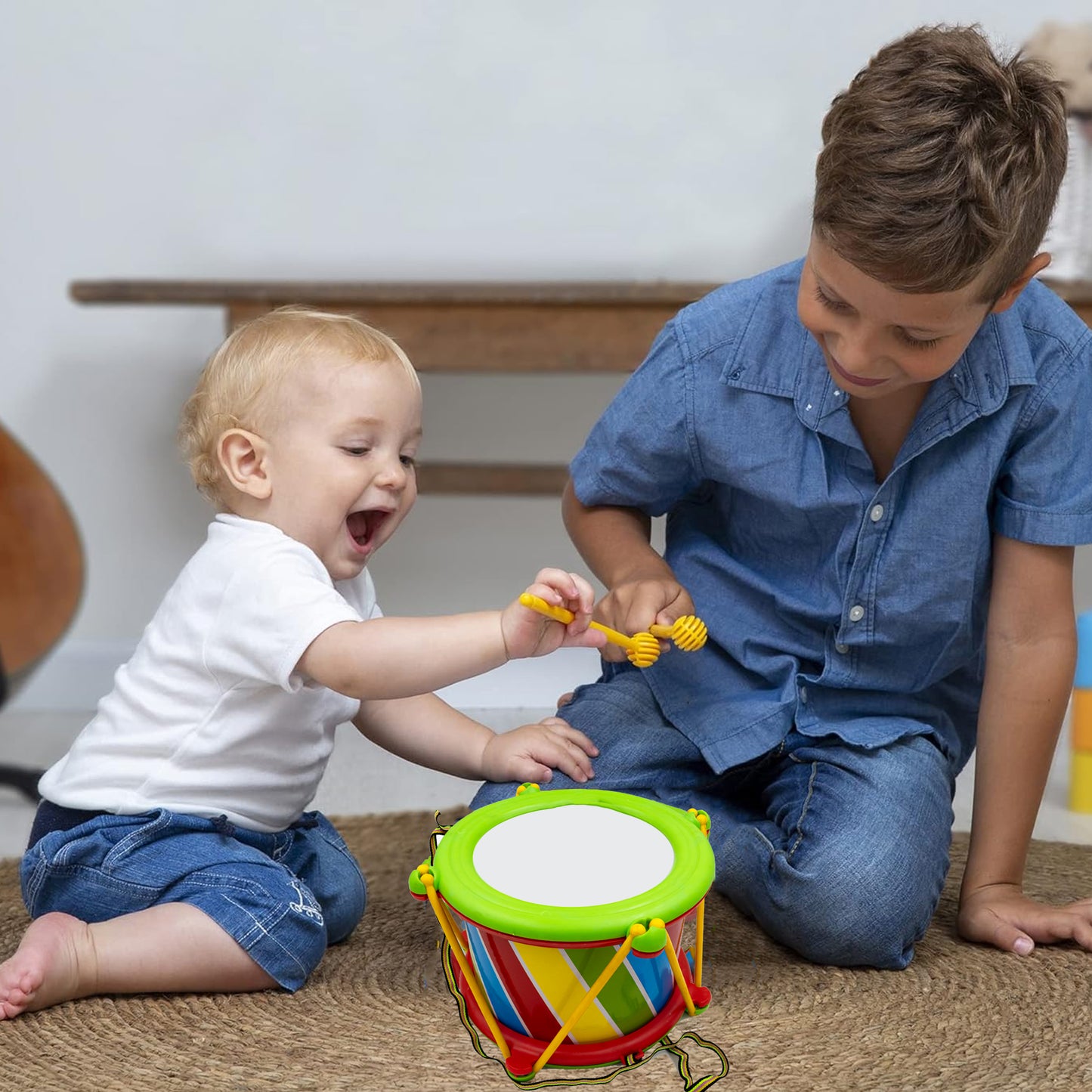 Toybharat Musical Drum Big |Multicolour |Intractive Toys |Musical Toys