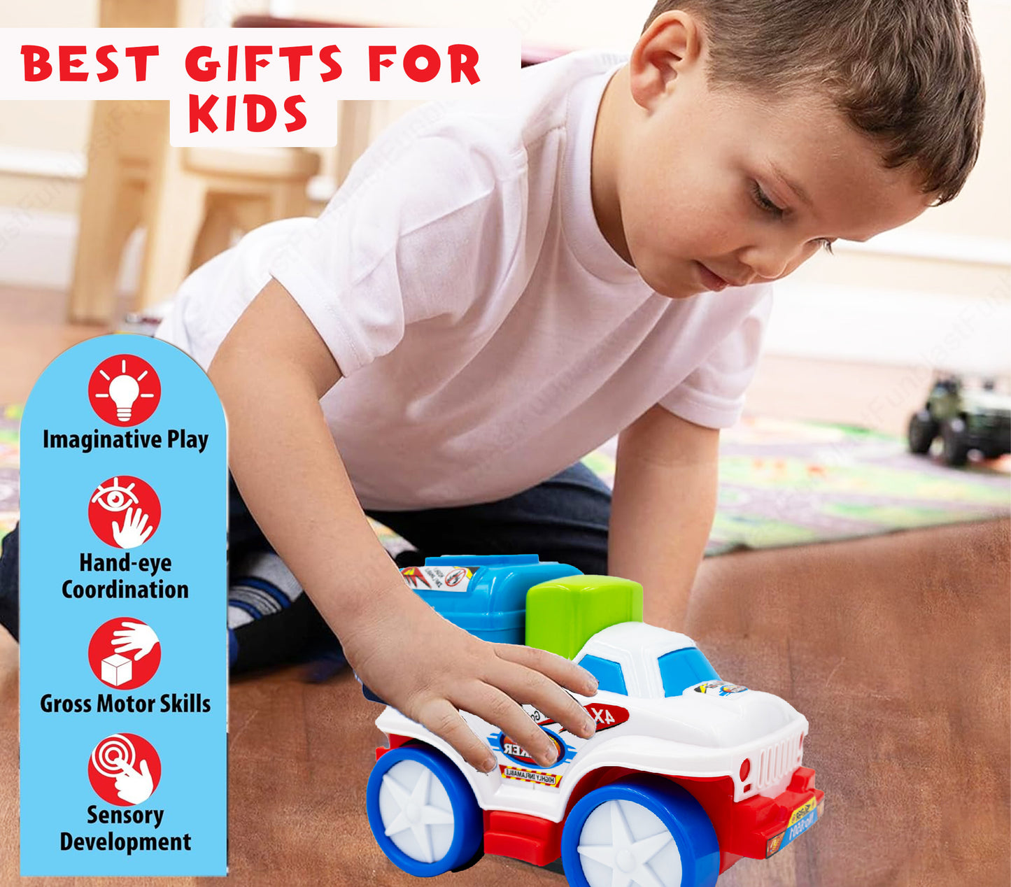 Toybharat Push N Go Oil Tanker |Multicolour | Push N Go Toys | Kids Gift