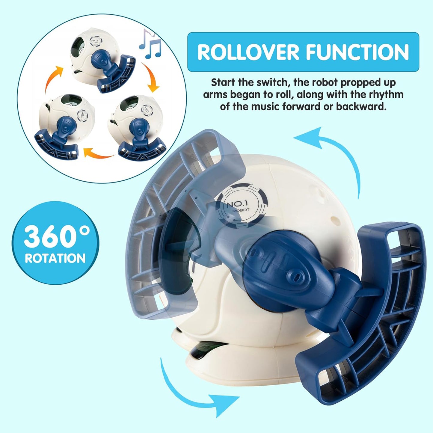 Toybharat Tumbling Robot | Multicolour | Electronic Toys | Robot toy for boys and girls