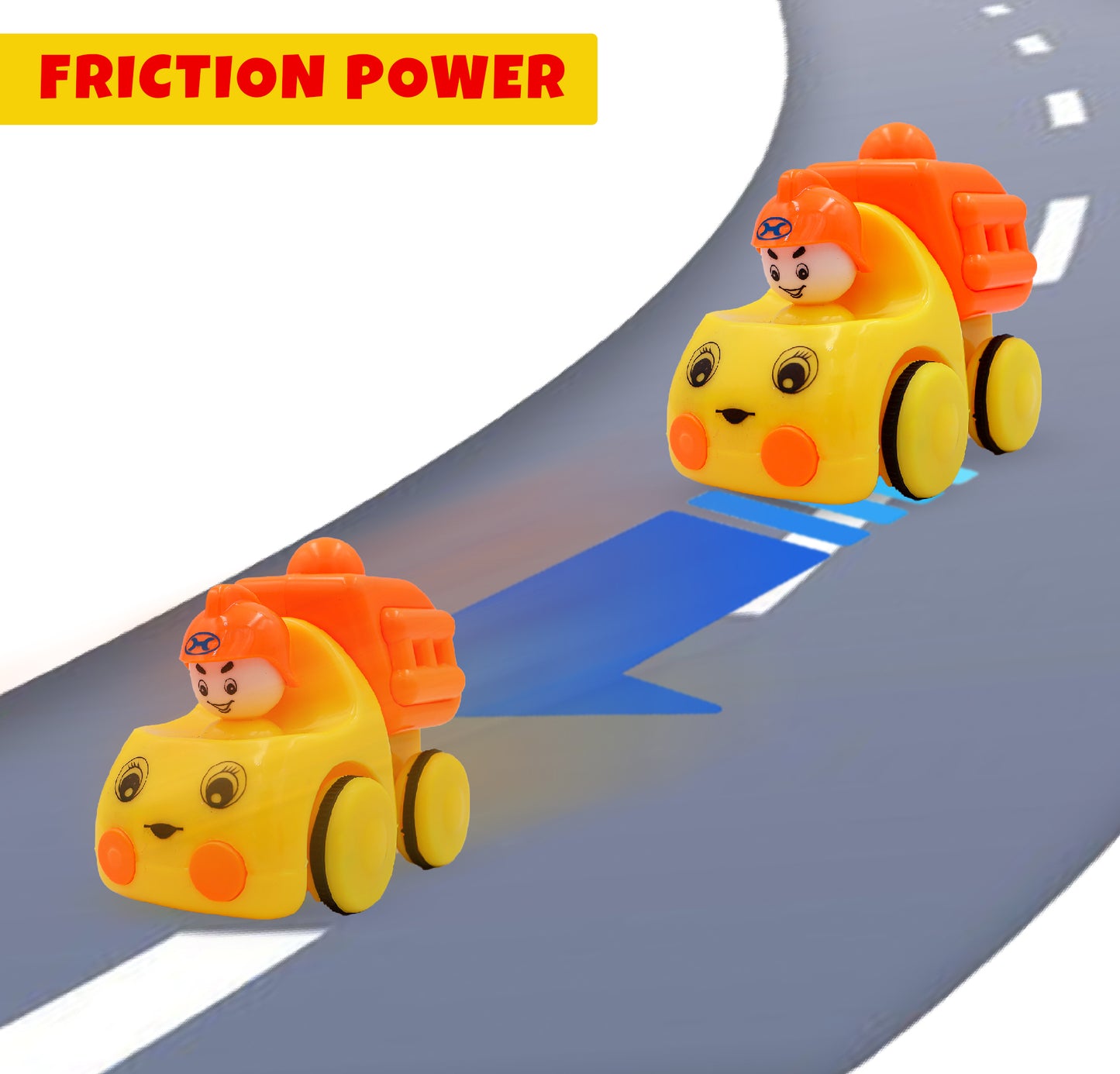ToyBharat Builder Series Pullback Car |Multicolour | Travel Toys |Intractive Toys