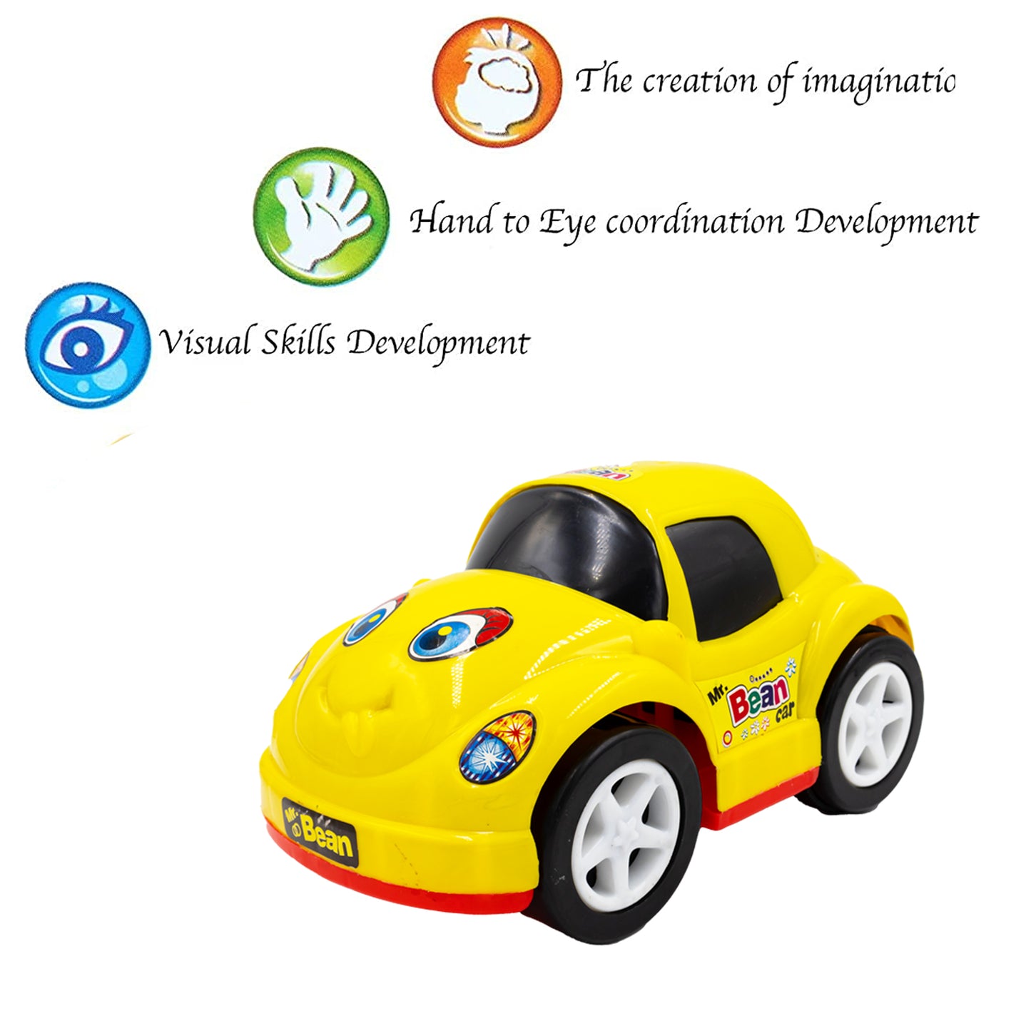 Toybharat Mr. Bean |Multicolour |Friction Power Toys| Birthday Gift for Boy and Girl Baby