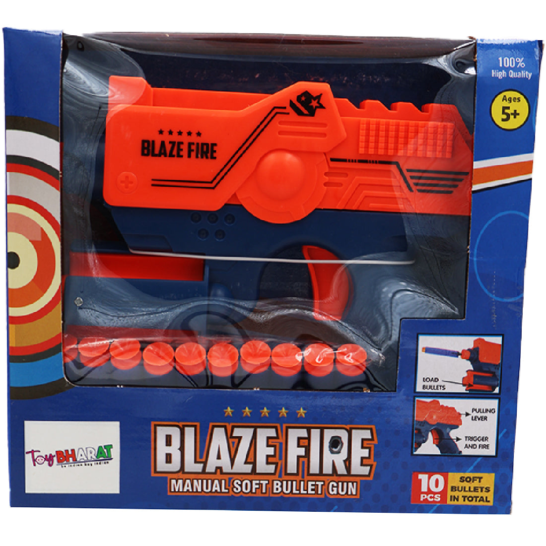 Toybharat Blaze Fire Gun | Multicolour | Gun Toys | Birthday Gift for Boy and Girl Baby | Interactive Toys