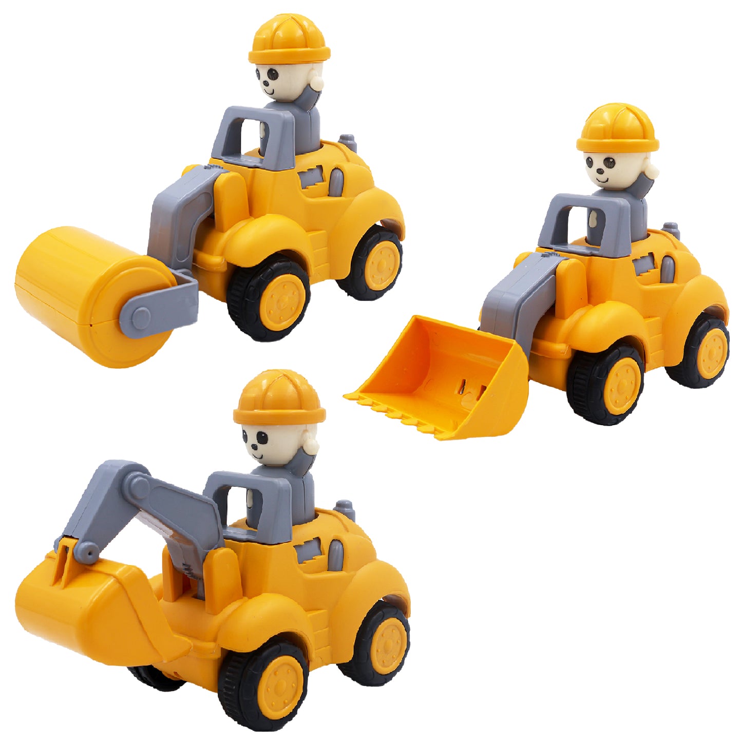 ToyBharat Push N Go Construction Toy in Multicolour with Realistic Design is a perfect Travel Toy and Birthday Gift for Kids aged 1–6 Years. Safe, Non-Toxic, fun for Indoor and Outdoor Play anytime, anywhere.