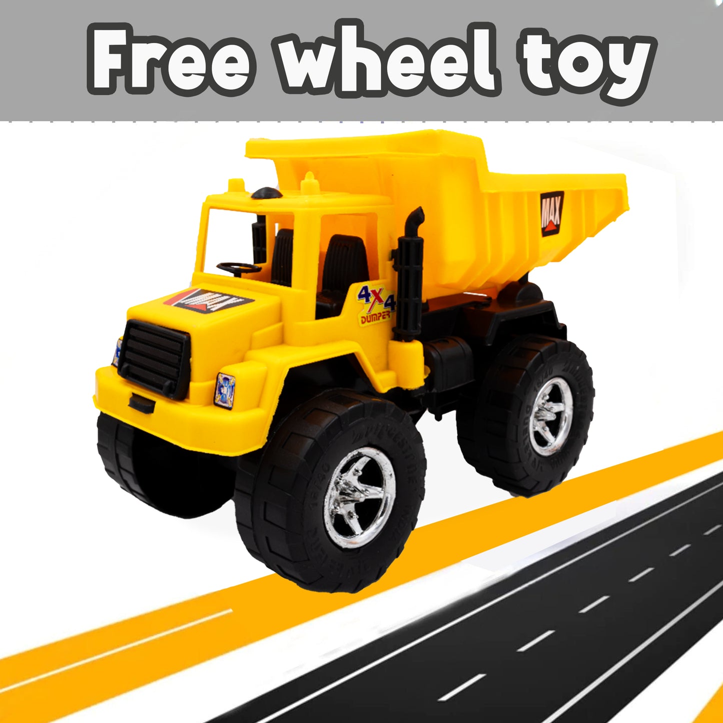 Toybharat Pogo Dumper | Multicolour |Friction Power Toys| Birthday Gift for Boy and Girl Baby