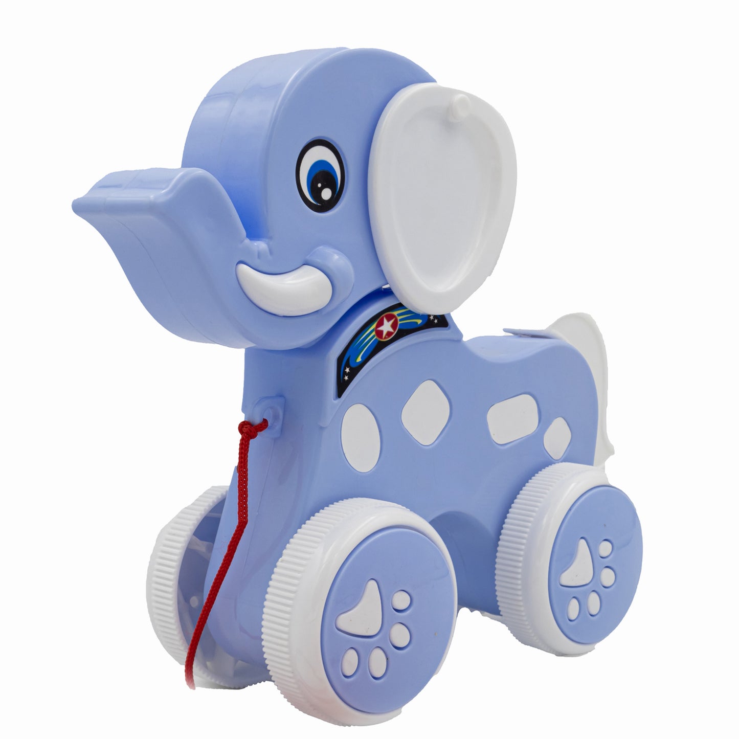 ToyBharat Choo Choo Elephant is a multicolour pull-along travel toy designed for kids aged 1-6. Safe, non-toxic, and realistic in design, it offers engaging indoor and outdoor play. Ideal as a birthday gift.