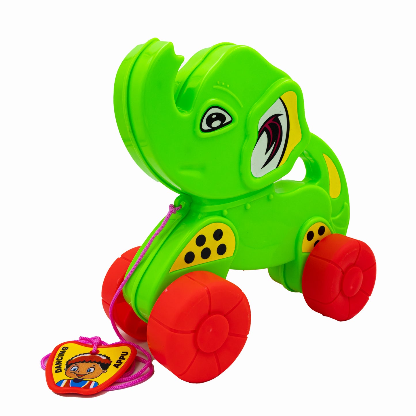 Toybharat Dancing Appu | Multicolour pull-along toy that dances and entertains kids. Fun travel toy perfect for playful learning and movement.