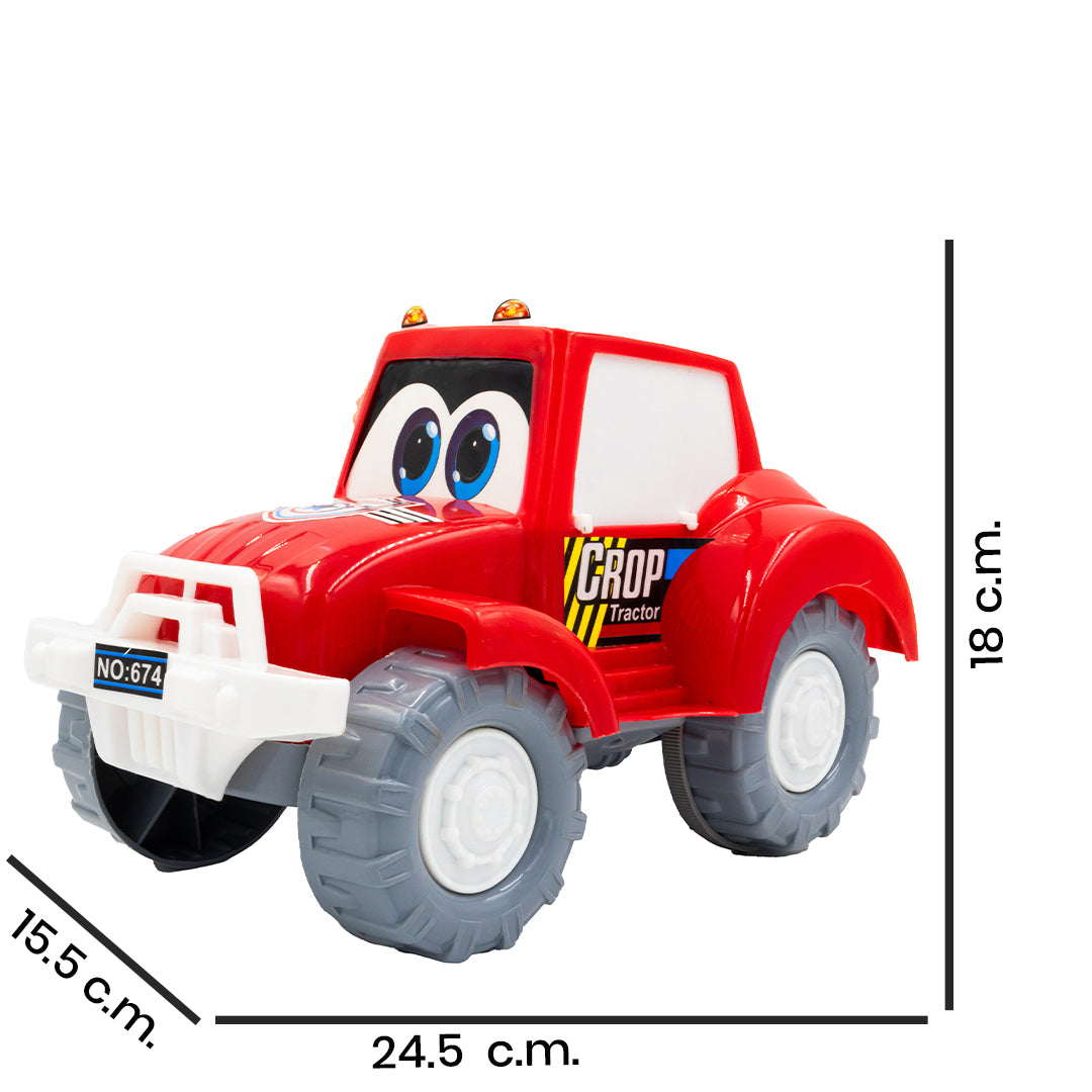 Toybharat Crop Tractor |Multicolour |Friction Power Toys| Birthday Gift for Boy and Girl Baby