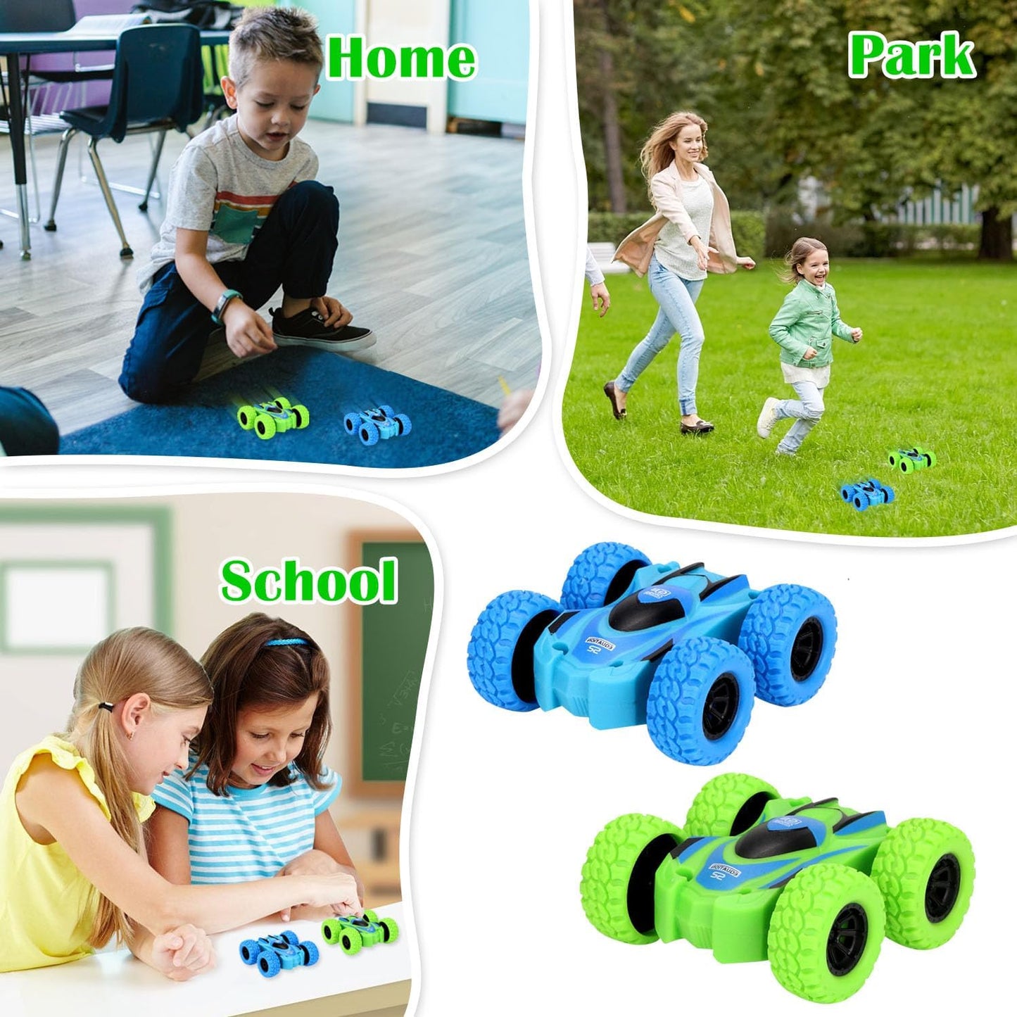 ToyBharat Car Double Sided |Multicolour | Travel Toys | Birthday Gift for Boy and Girl Baby | Friction Toy