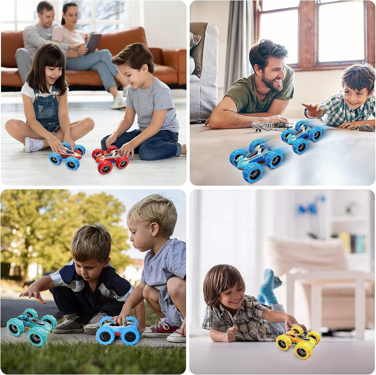 ToyBharat Car Double Sided |Multicolour | Travel Toys | Birthday Gift for Boy and Girl Baby | Friction Toy