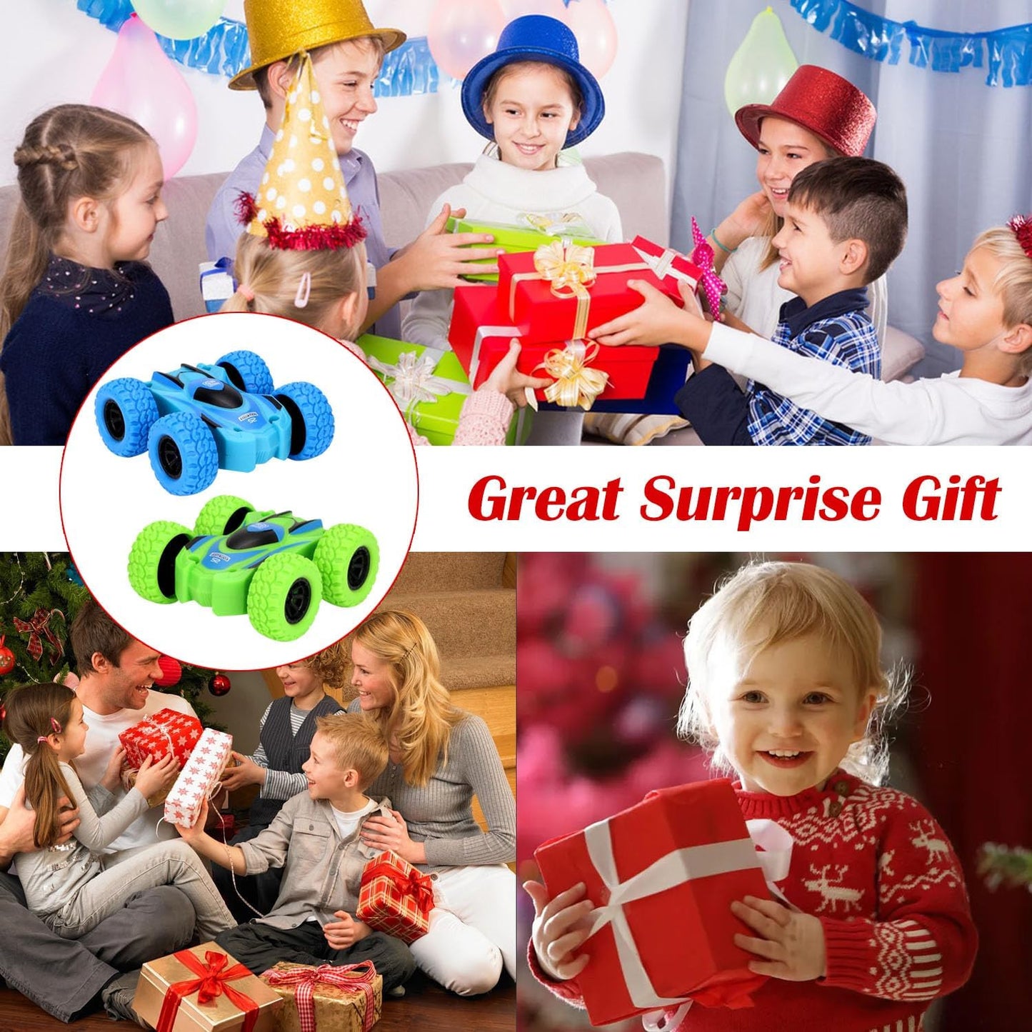 ToyBharat Car Double Sided |Multicolour | Travel Toys | Birthday Gift for Boy and Girl Baby | Friction Toy