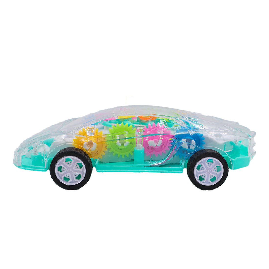 ToyBharat Gear Car Toy with, Gear Simulation Mechanical Car with Sound Music & Light Toys for Kids Boys & Girls, Multicolor
