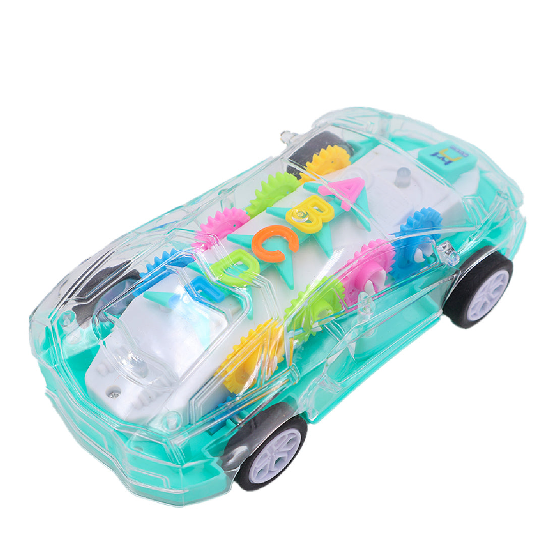 ToyBharat Gear Car Toy with, Gear Simulation Mechanical Car with Sound Music & Light Toys for Kids Boys & Girls, Multicolor