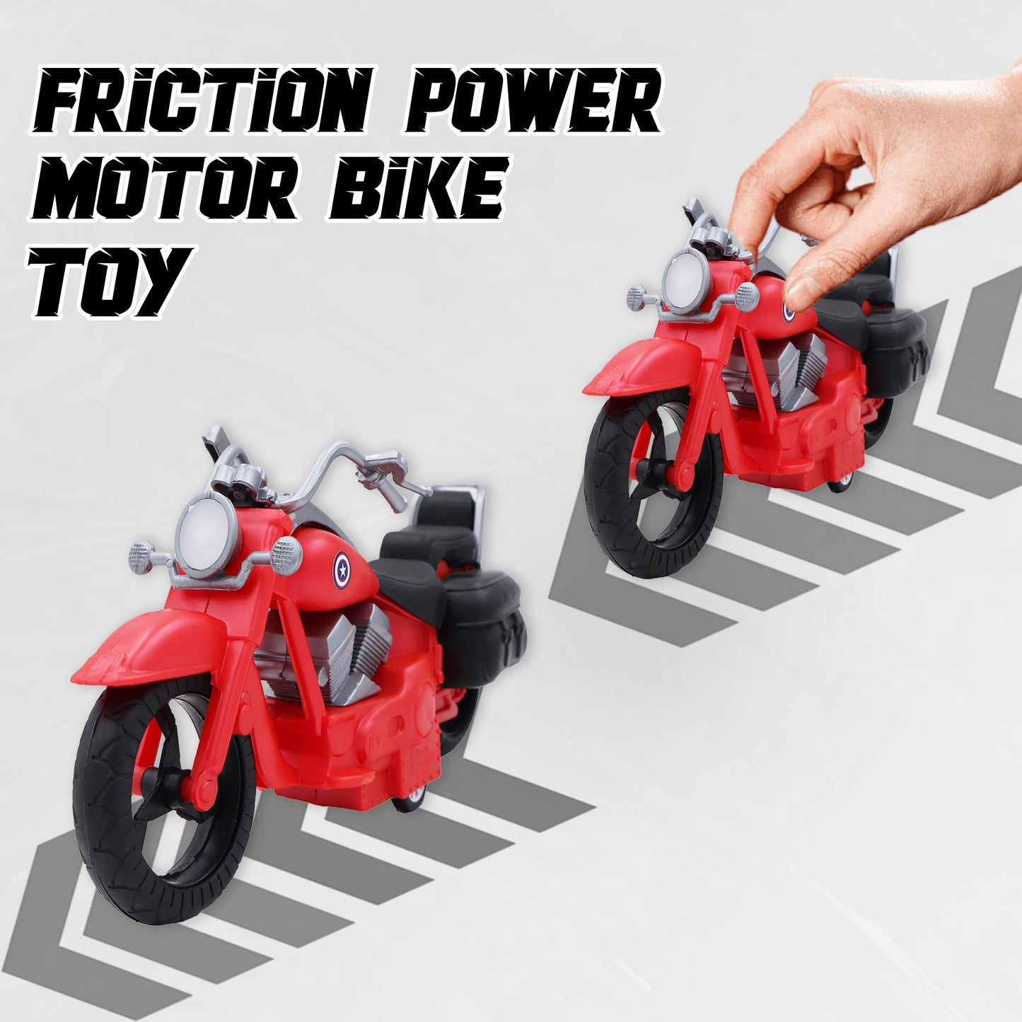 Toybharat Vintage Bike |Multicolour |Friction Power Toys| Birthday Gift for Boy and Girl Baby